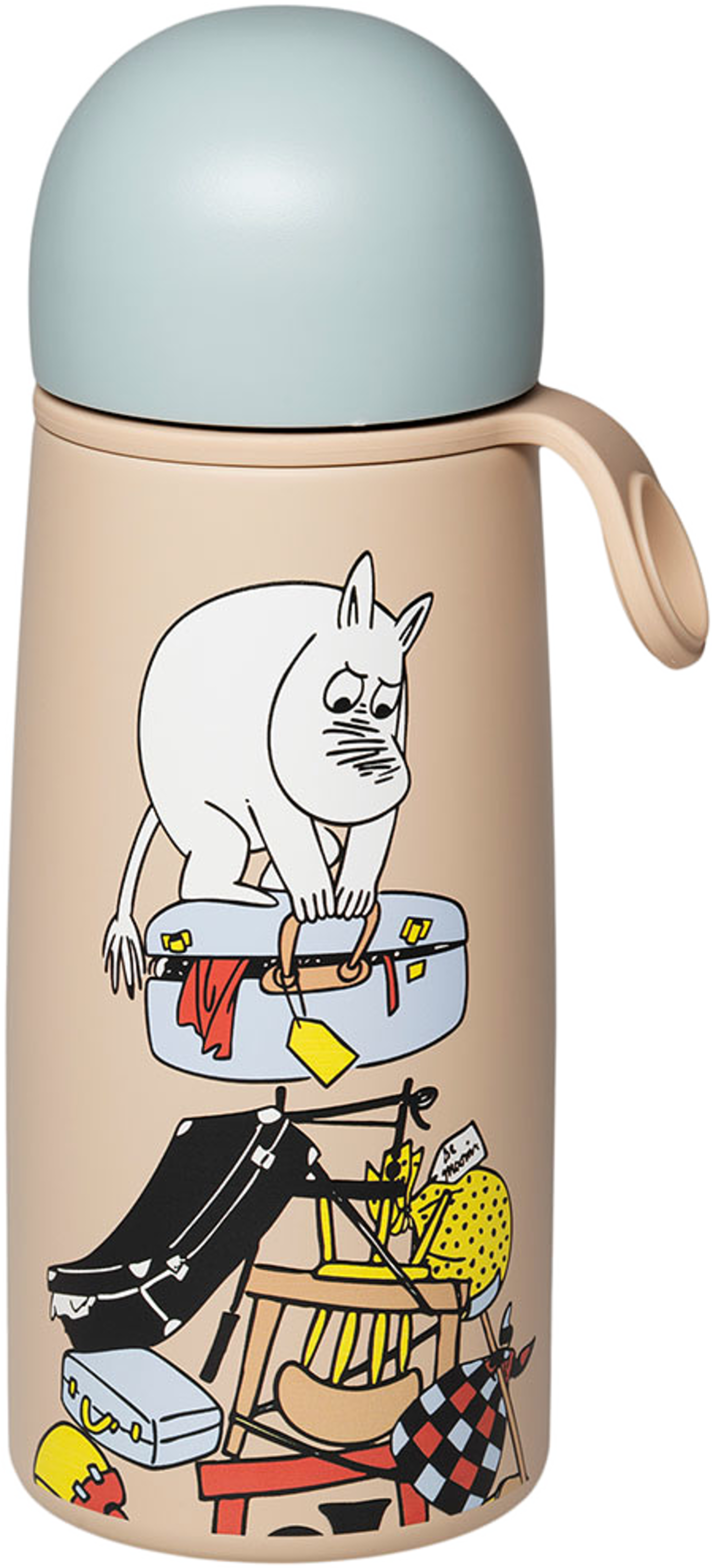 Mumin termosflaska 0,45L Redo for semester, från Arabia, i färgen Flerfärgad. Klicka för att öppna bilden i stort format