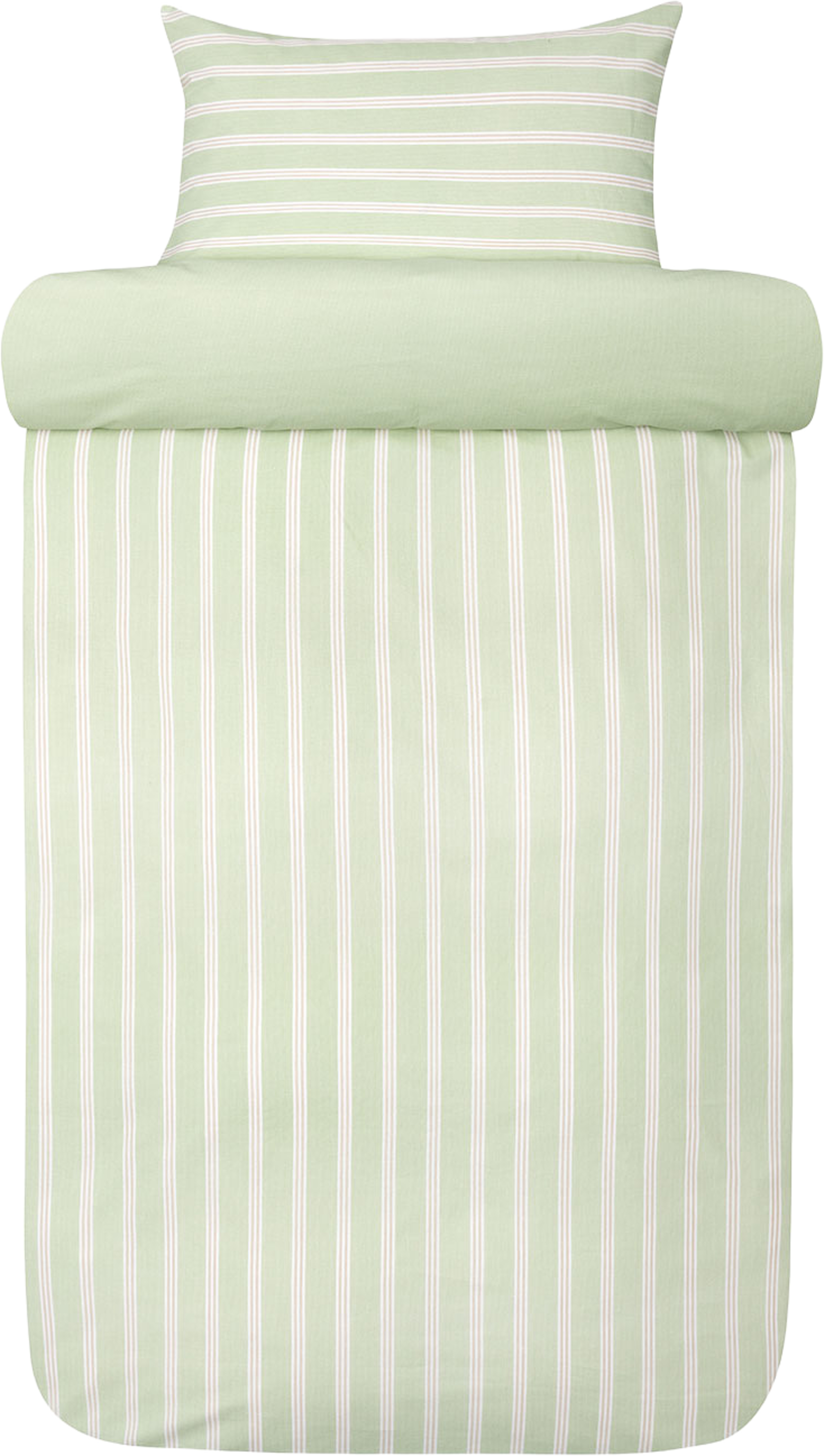 Ylva bomull bäddset 150x210 cm, från Høie of Scandinavia, i färgen Vårgrön. Klicka för att öppna bilden i stort format