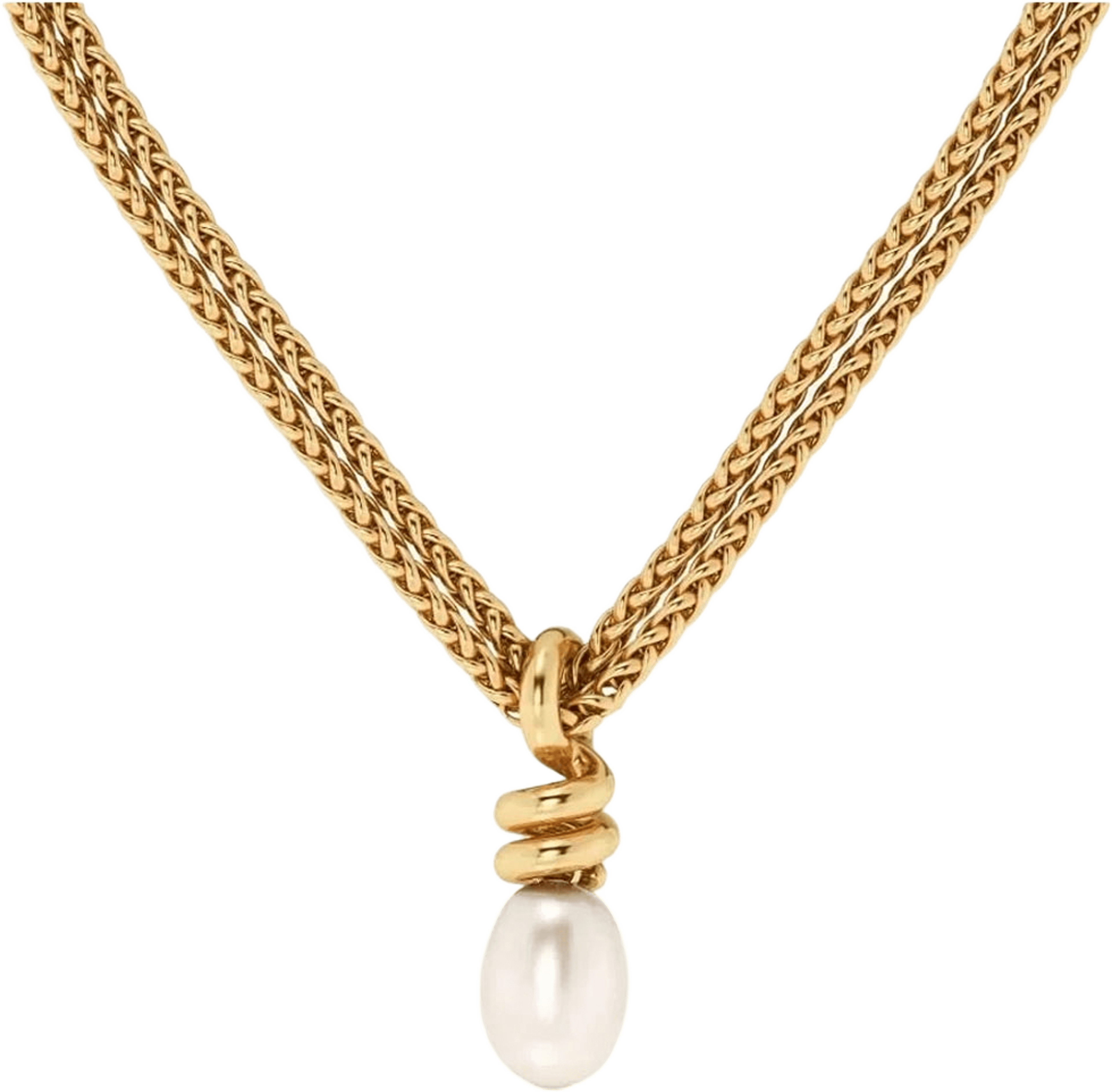Swivel Necklace Pearl L Gold, från Edblad, i färgen Gold. Klicka för att öppna bilden i stort format