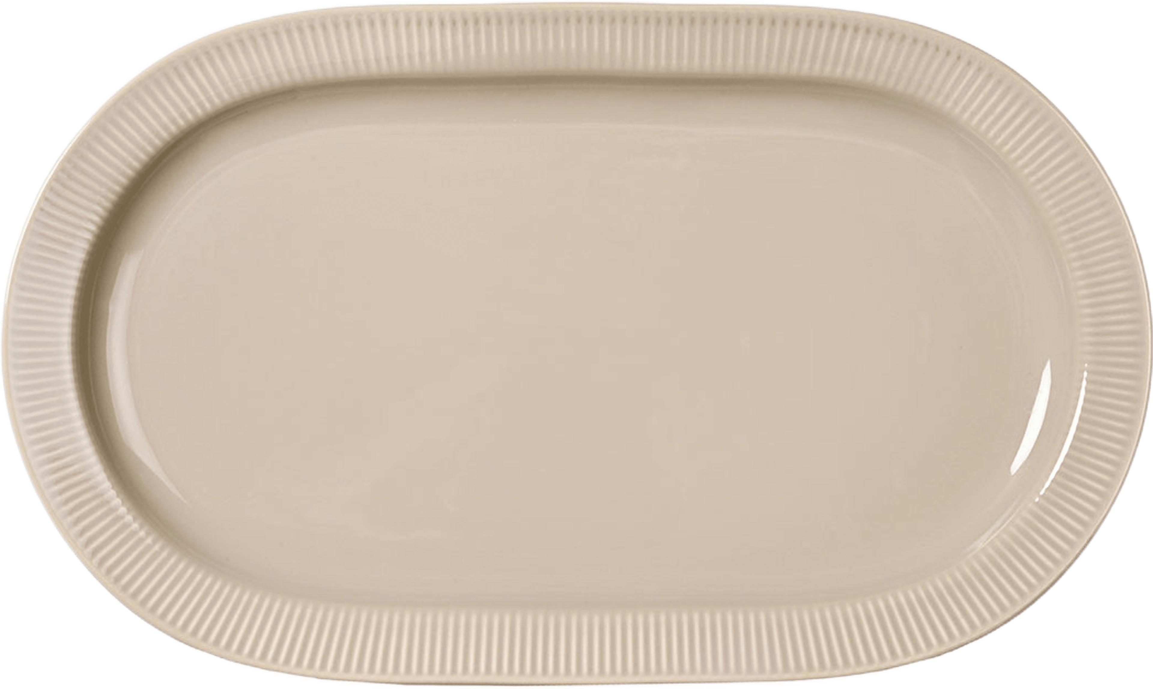 Inka uppläggningsfat, från Sagaform, i färgen Beige Pantone Warm Gray 3c. Klicka för att öppna bilden i stort format