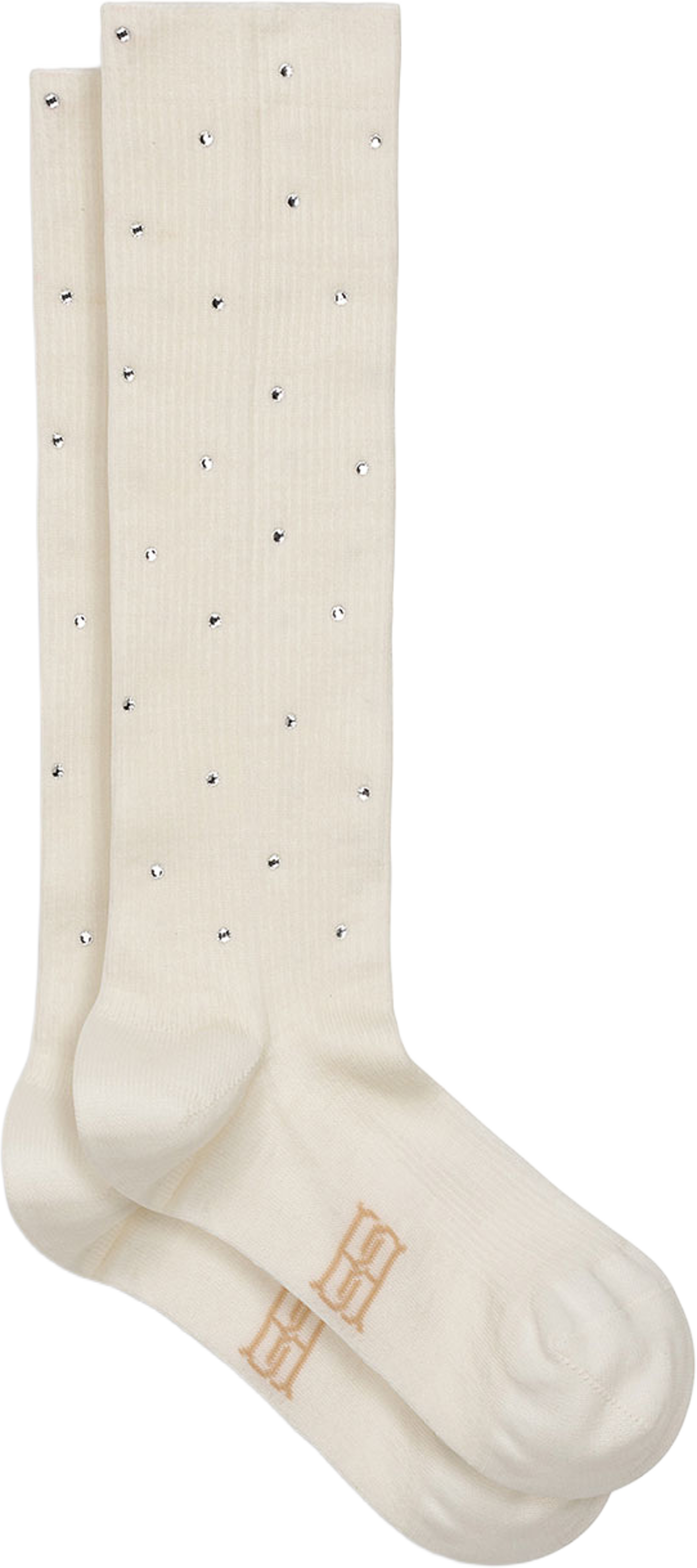 Leiano Stone Strumpor, från By Malene Birger, i färgen Vanilla Cream. Klicka för att öppna bilden i stort format