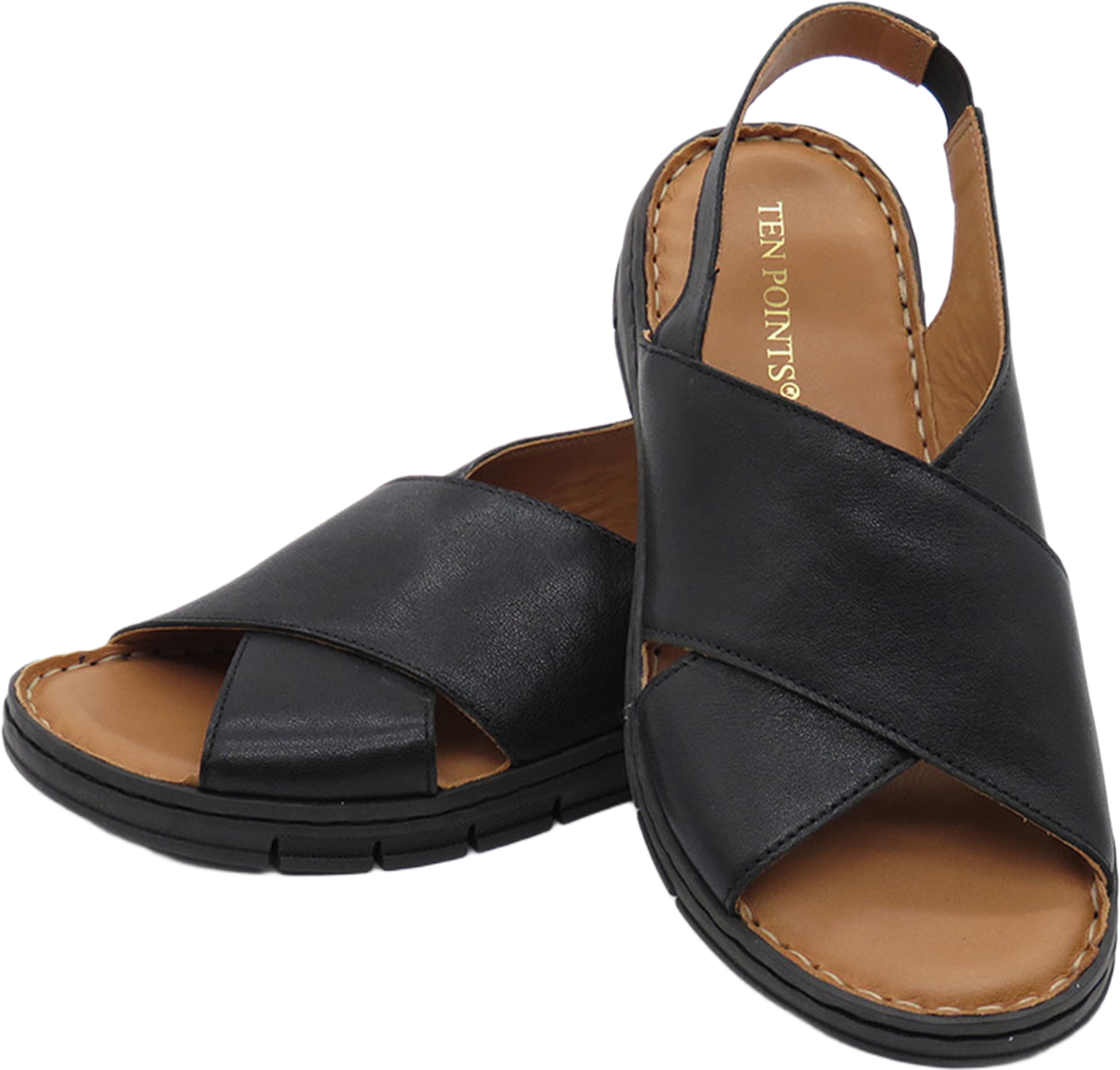 Julia Sandal, från Ten points, i färgen Black. Klicka för att öppna bilden i stort format