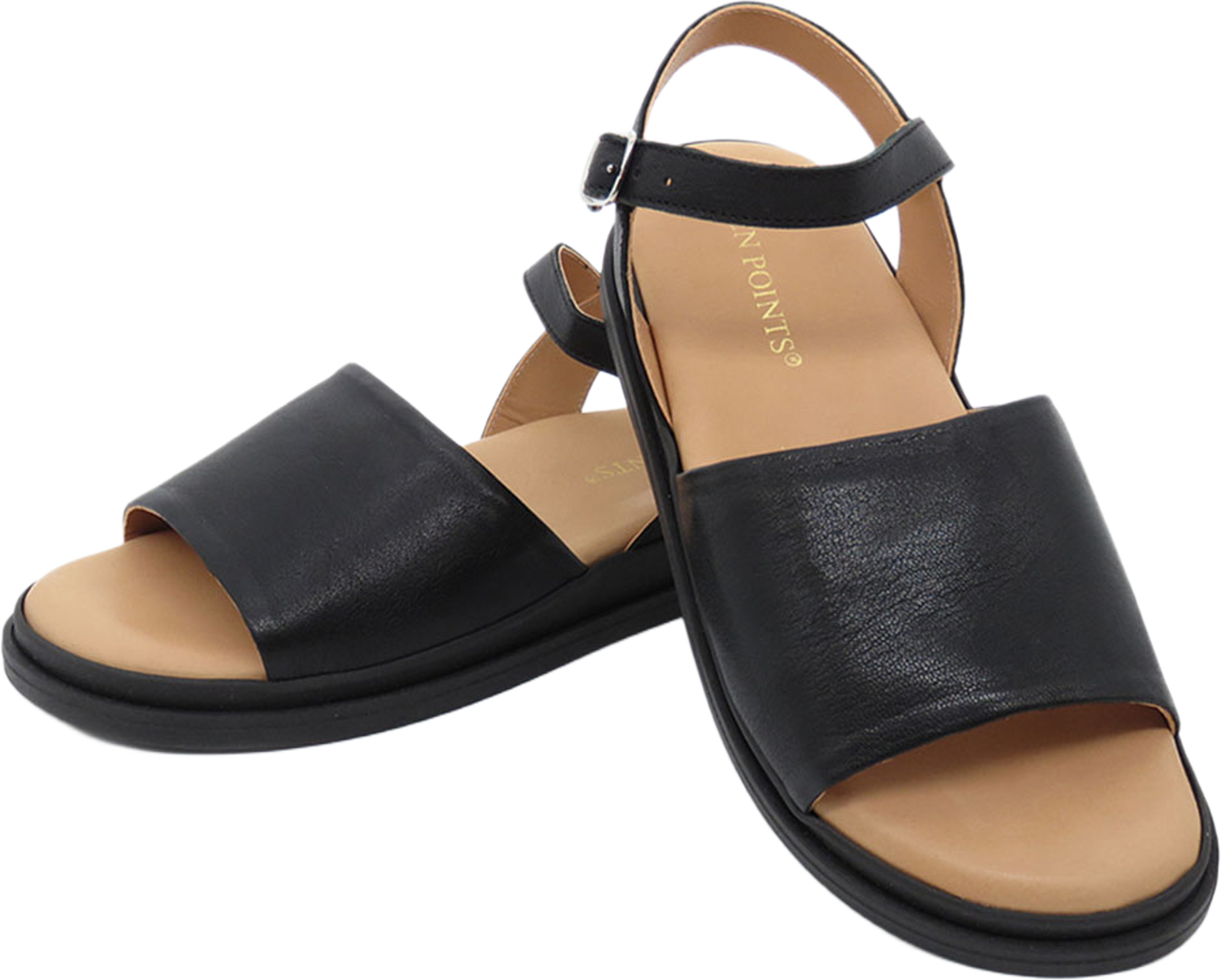 Alma Sandal, från Ten points, i färgen Black. Klicka för att öppna bilden i stort format