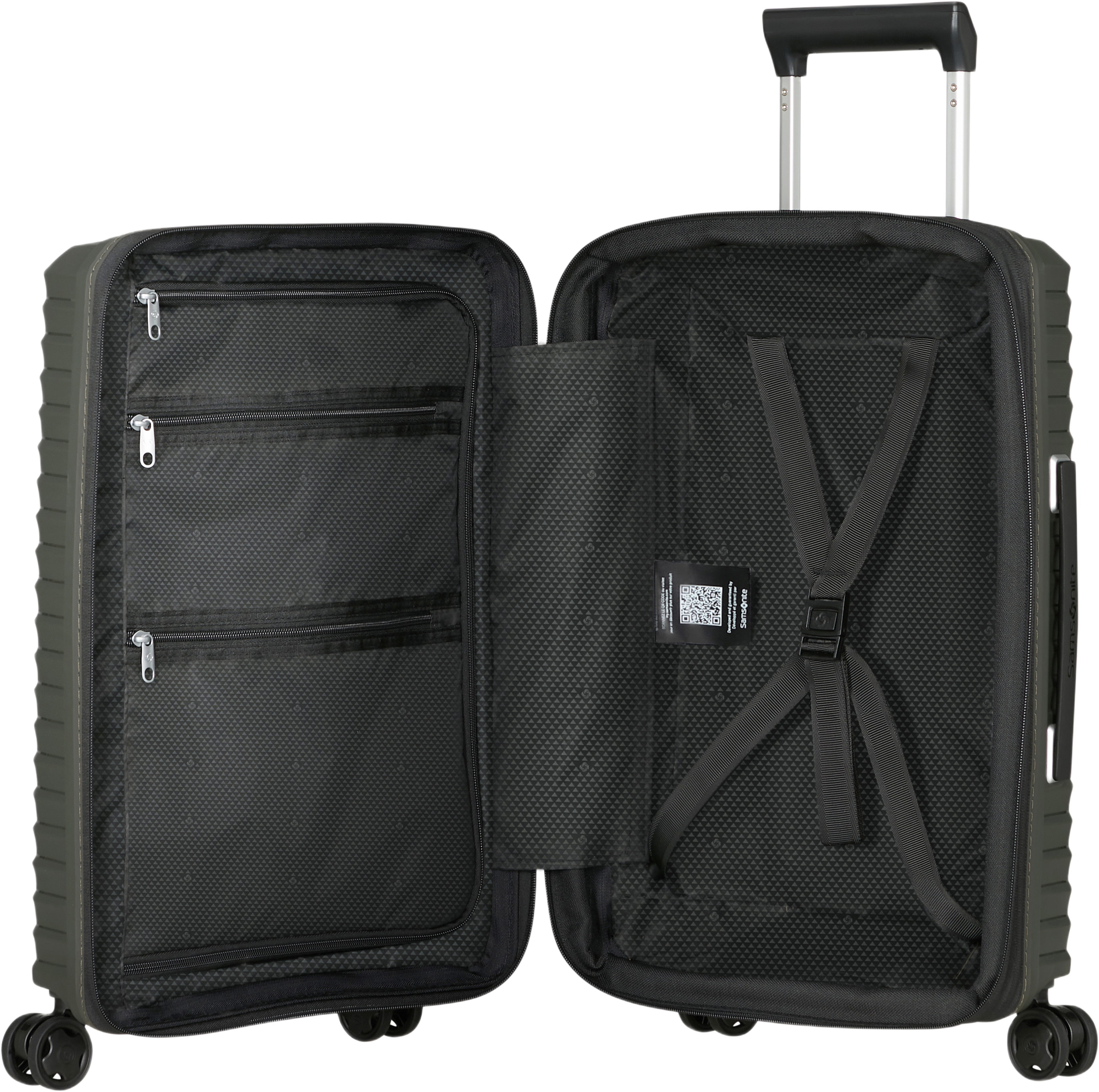 Upscape kabinväska för  KLM och Air France, från Samsonite, i färgen Climbing Ivy. Klicka för att öppna bilden i stort format