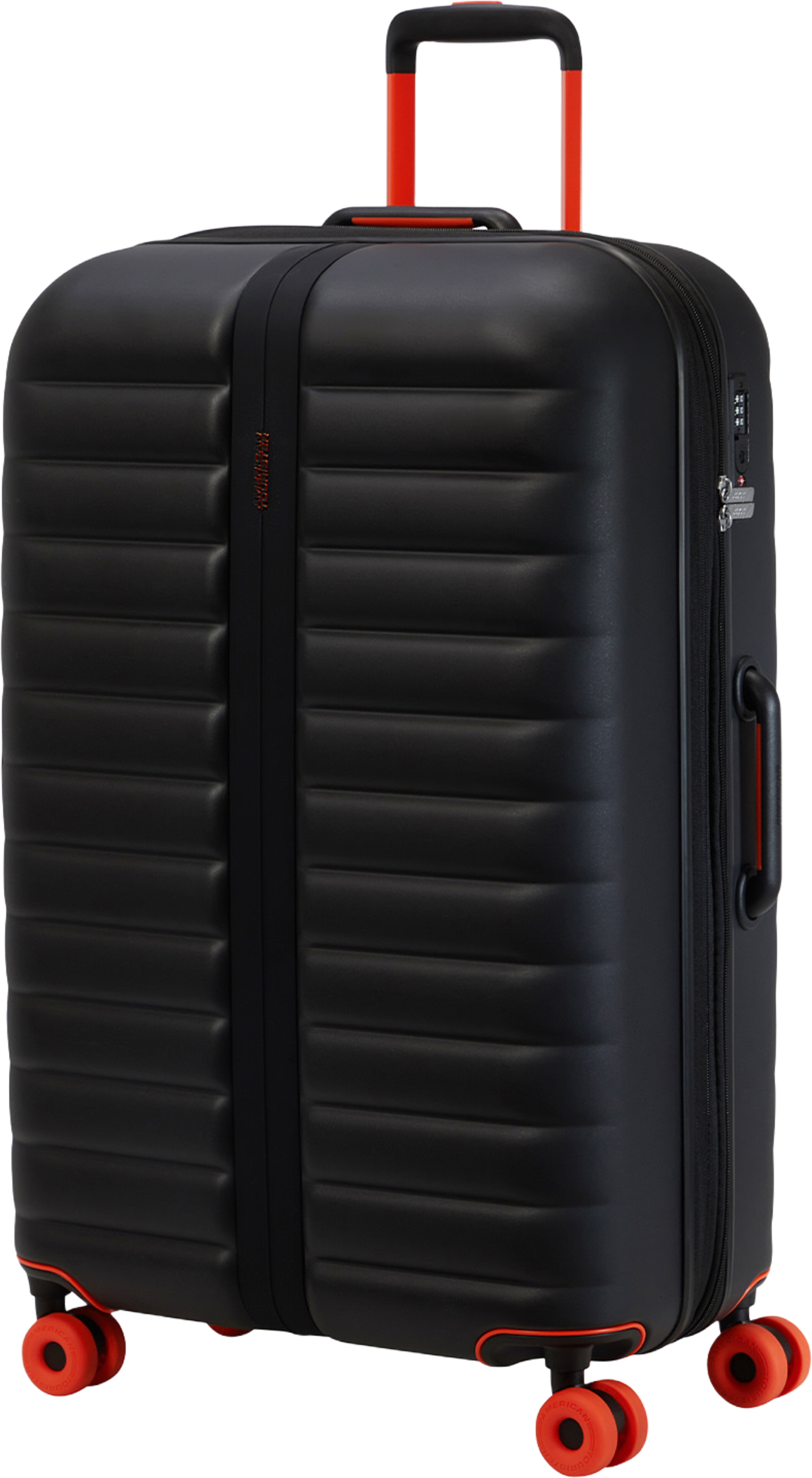 Neovibe expanderbar resväska, från American Tourister, i färgen True Black. Klicka för att öppna bilden i stort format