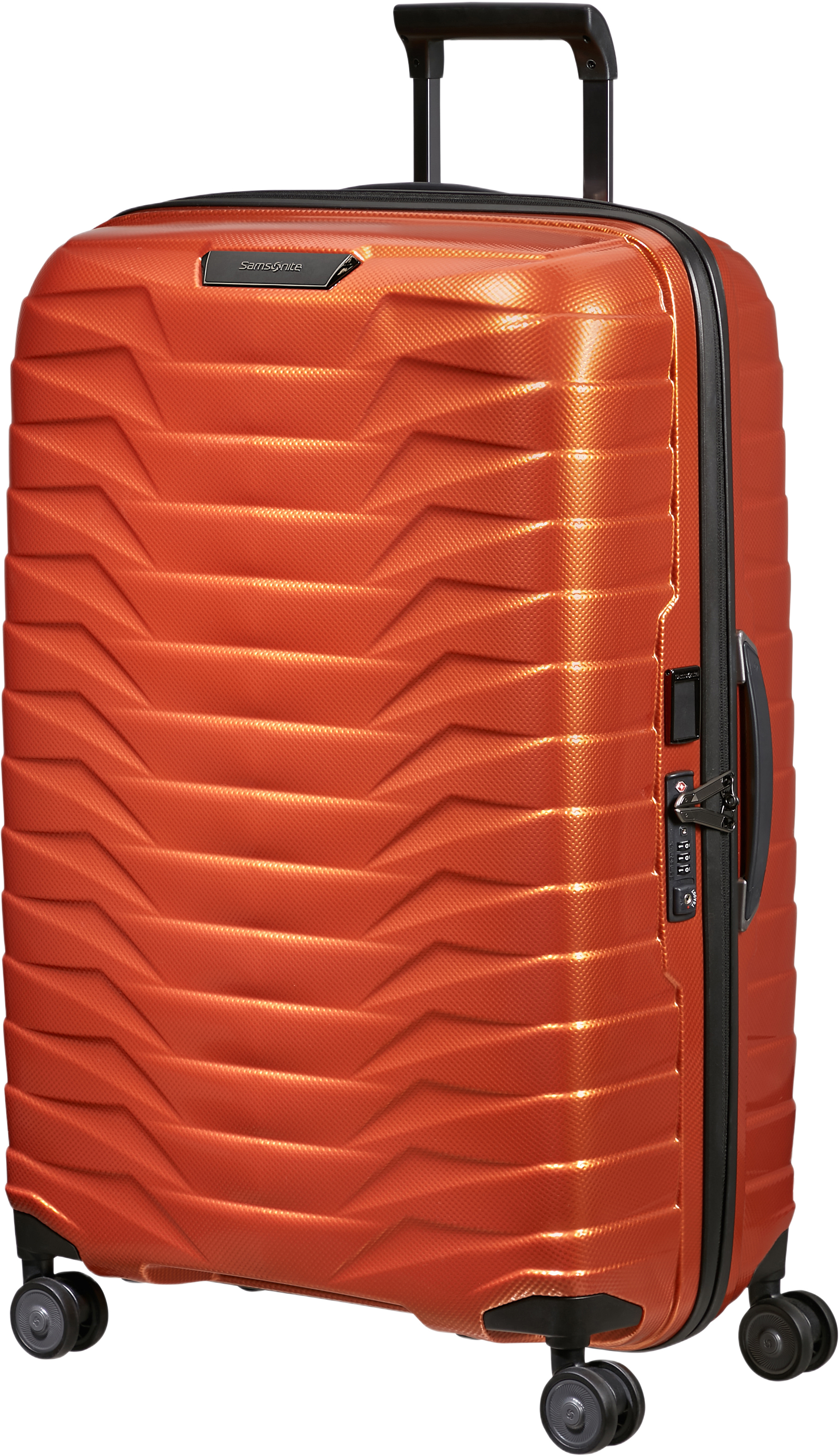 Proxis Resväska med 4 hjul 75 cm, från Samsonite, i färgen Flame. Klicka för att öppna bilden i stort format