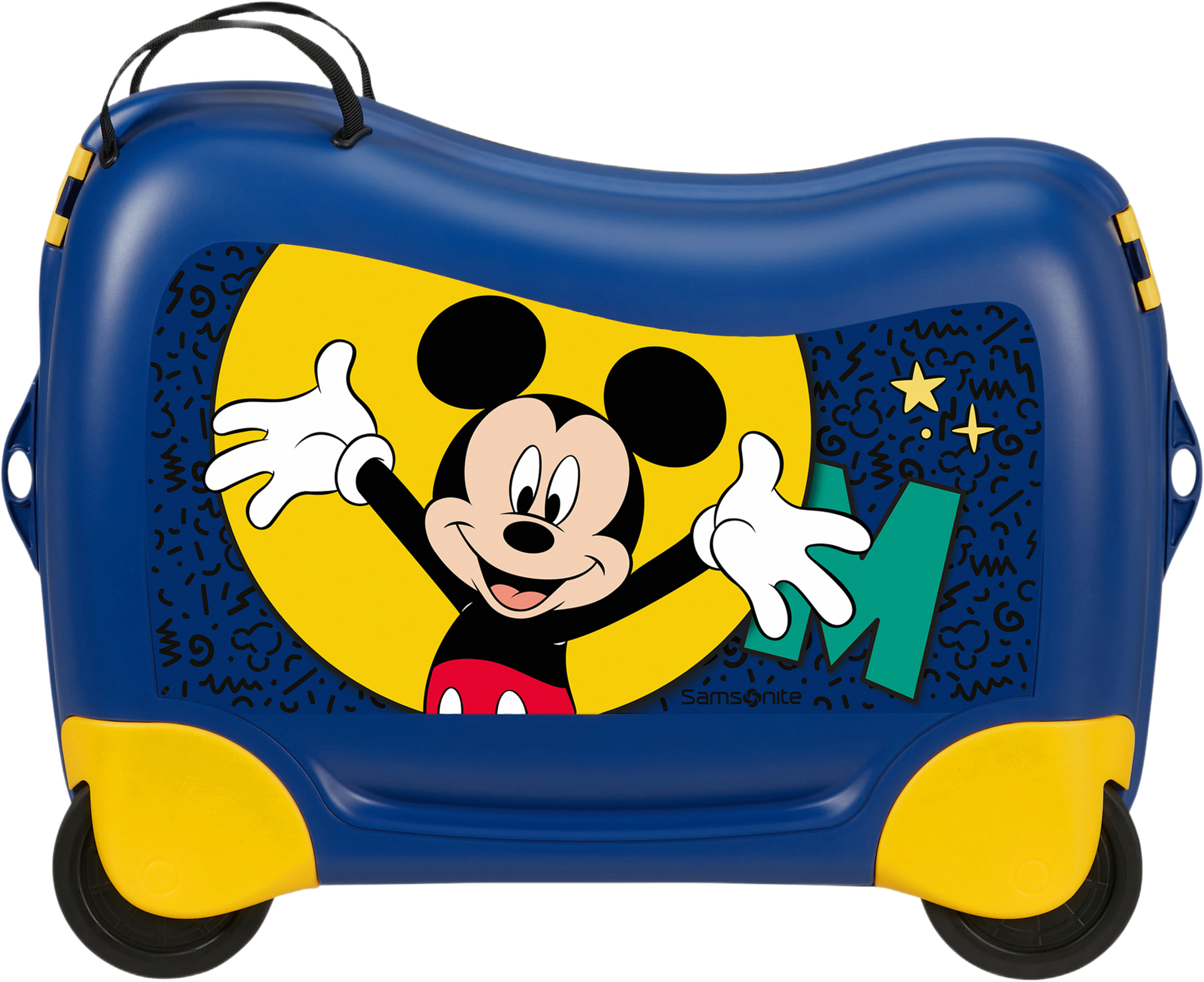Resväska Disney, från Samsonite, i färgen Mickey Happy. Klicka för att öppna bilden i stort format