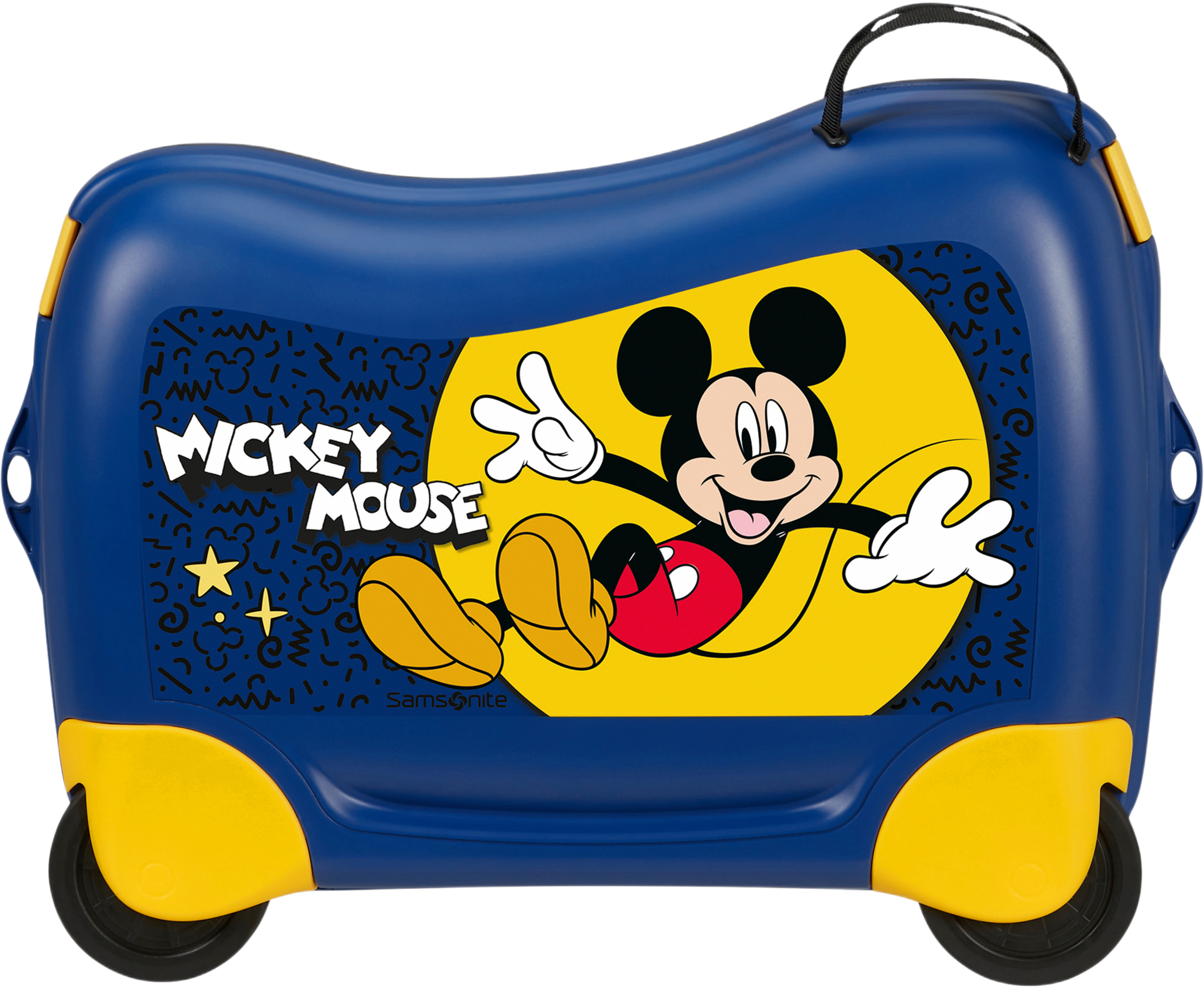 Resväska Disney, från Samsonite, i färgen Mickey Happy. Klicka för att öppna bilden i stort format