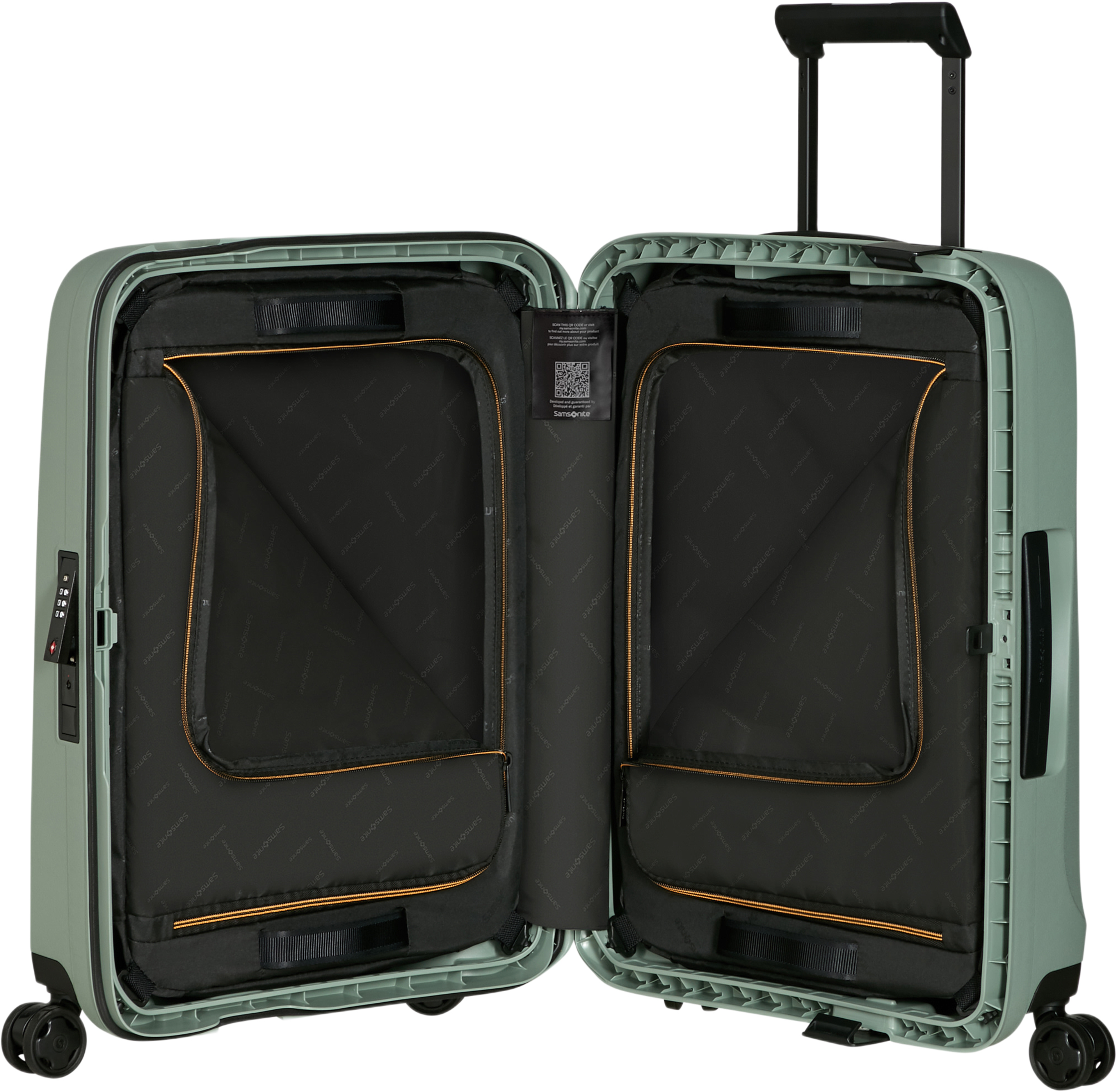 Essens Kabinväska med 4 hjul 55 cm, från Samsonite, i färgen Sage. Klicka för att öppna bilden i stort format