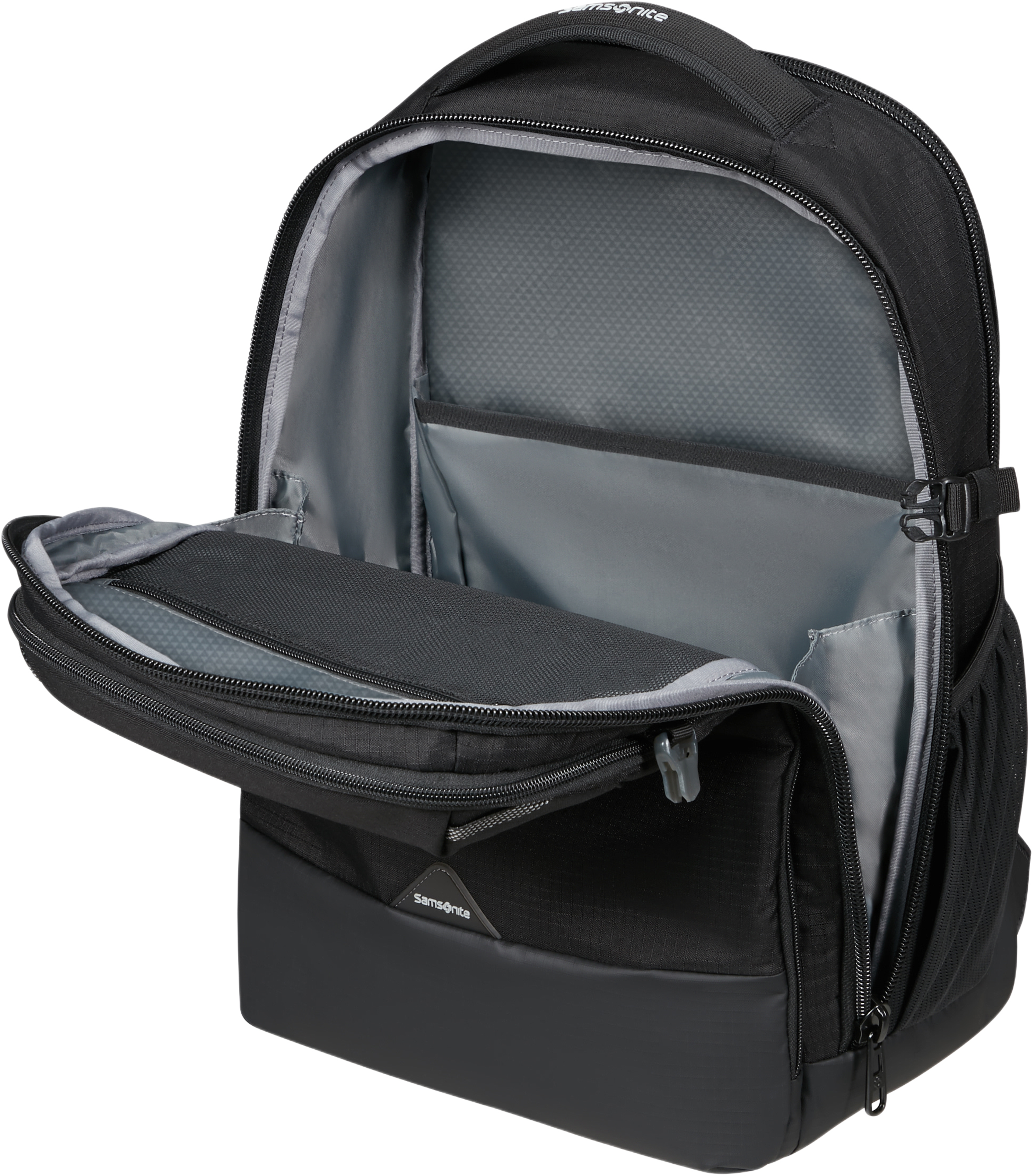 Ryggsäck, från Samsonite, i färgen Deep Black. Klicka för att öppna bilden i stort format