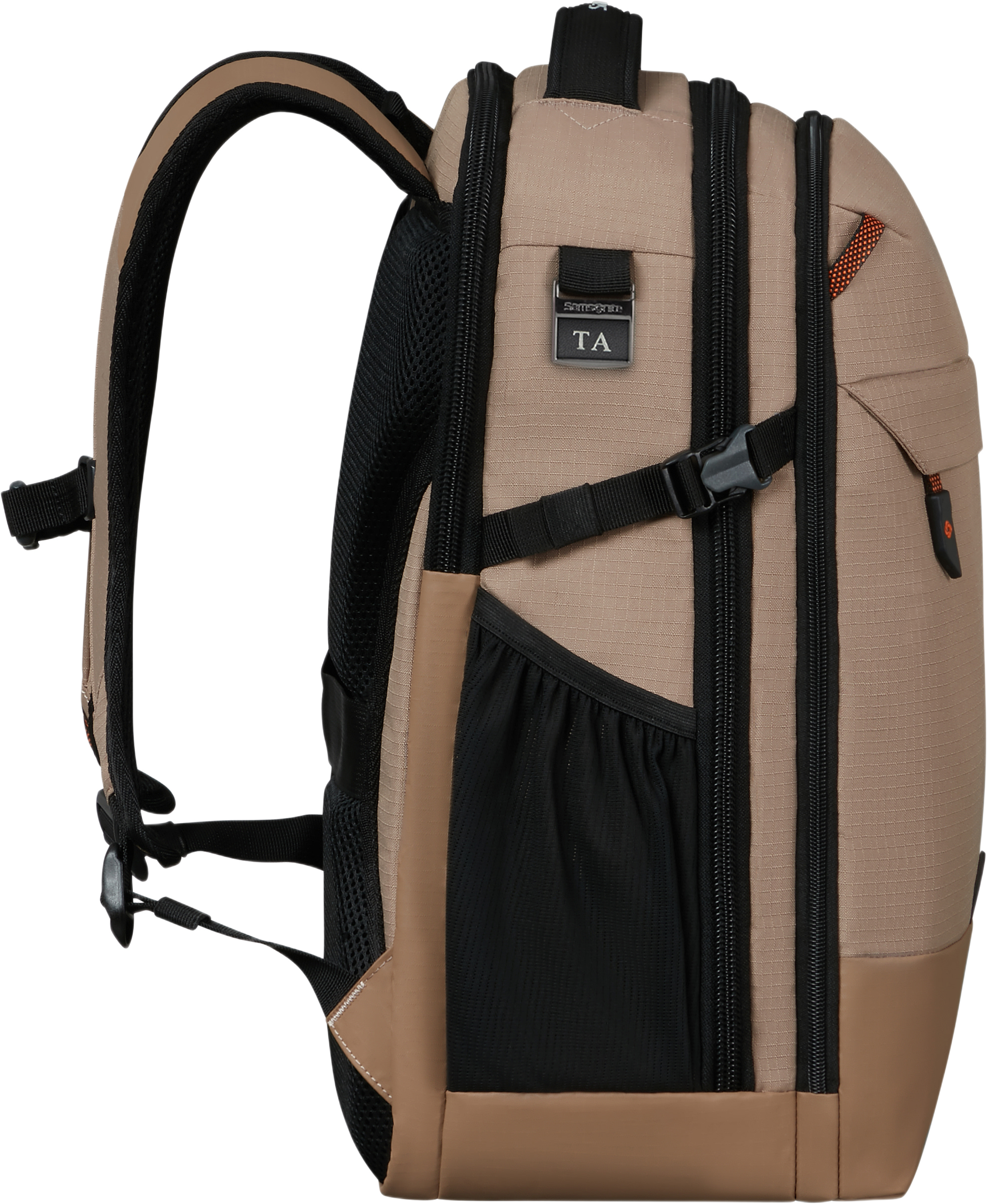 Ryggsäck, från Samsonite, i färgen Dune. Klicka för att öppna bilden i stort format