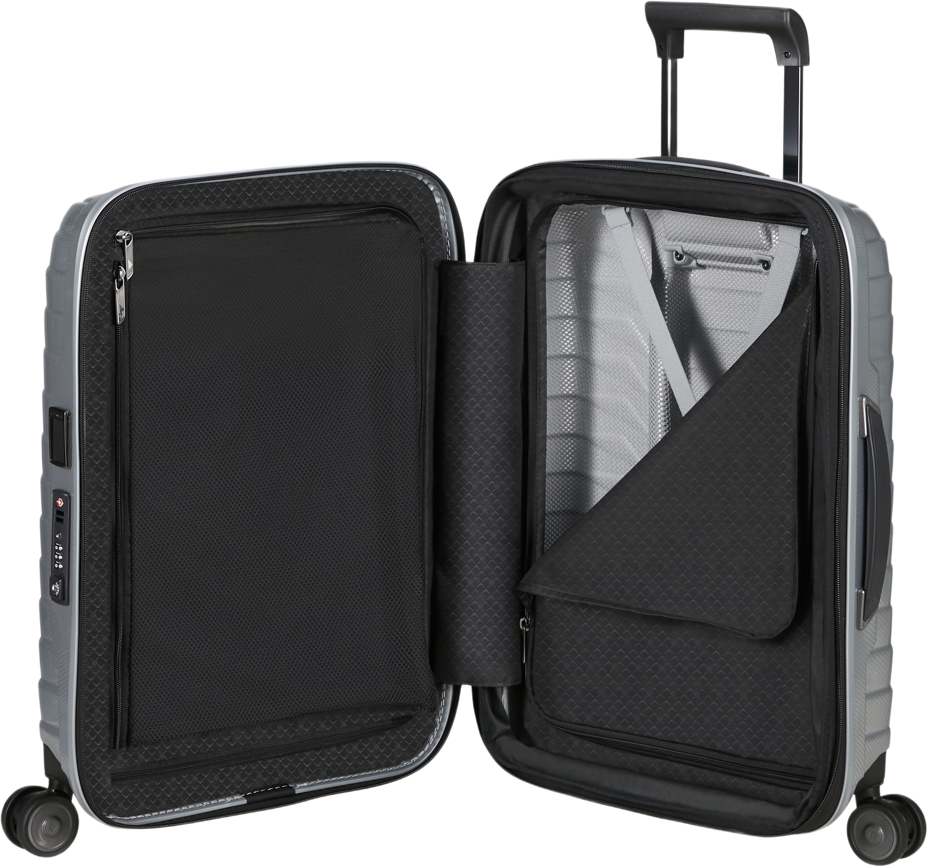 Proxis Expanderbar kabinväska, från Samsonite, i färgen Silver. Klicka för att öppna bilden i stort format