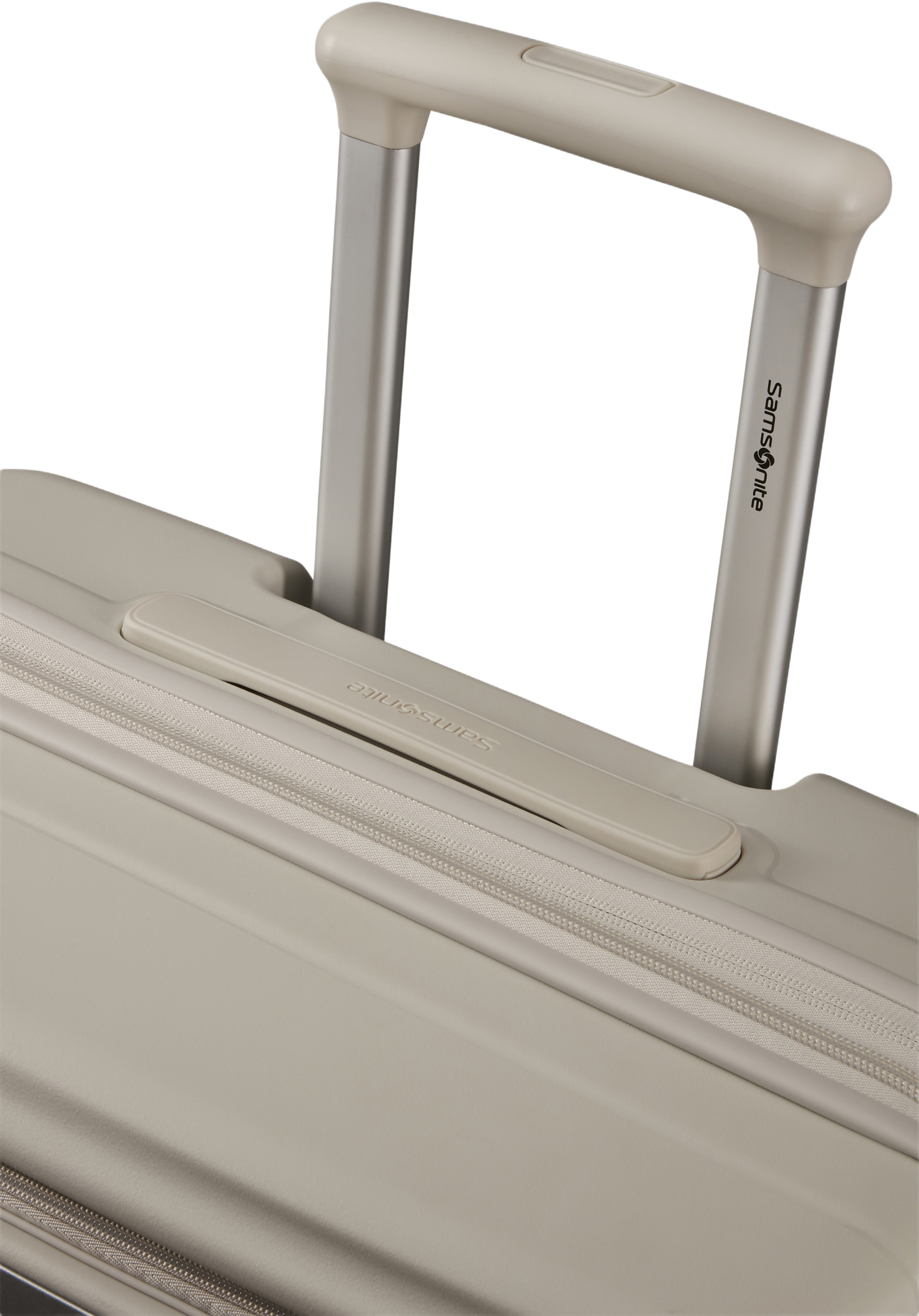 Paralux resväska 75 cm, från Samsonite, i färgen Stone Grey. Klicka för att öppna bilden i stort format
