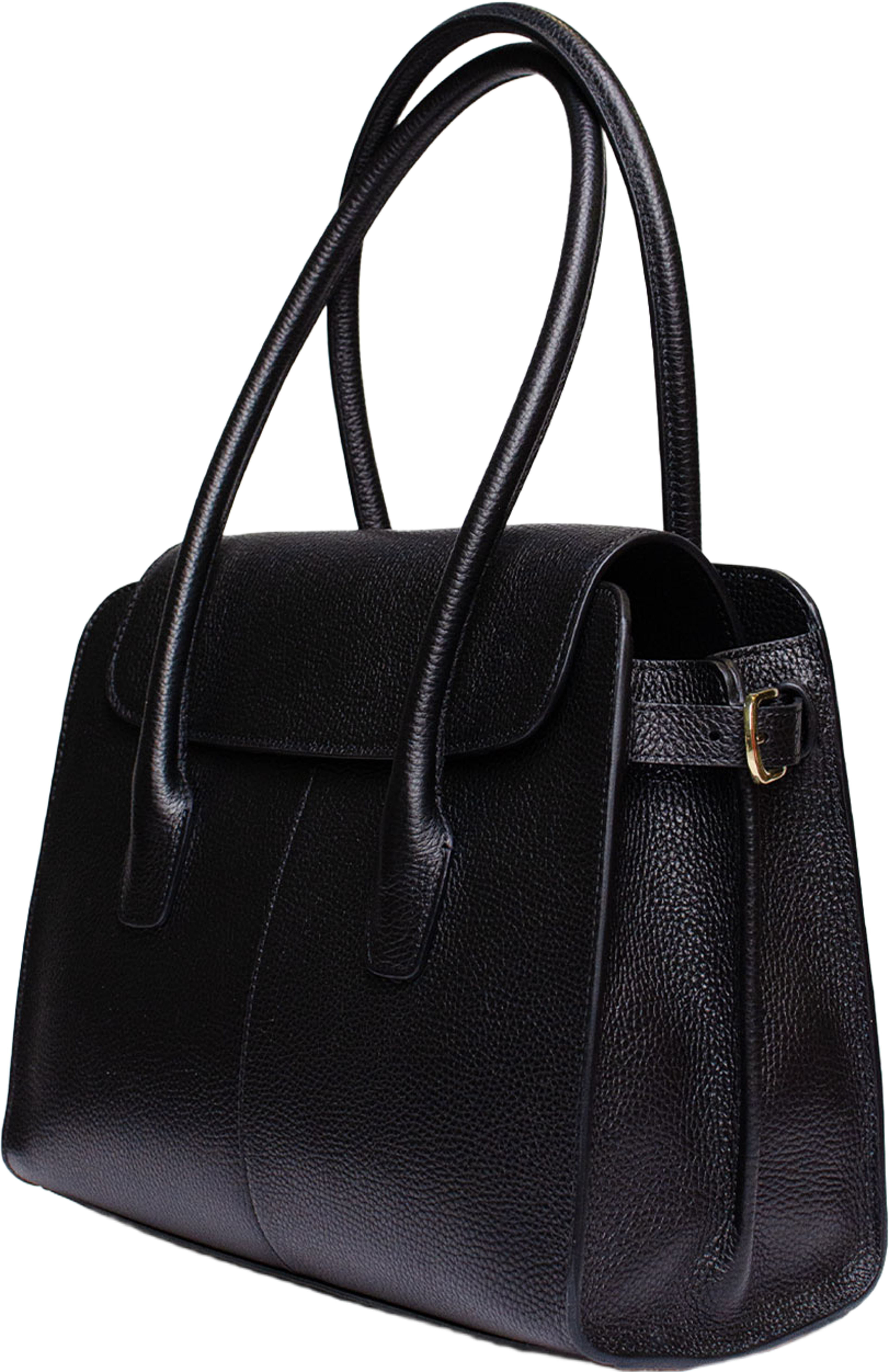 Handväska i läder Loretto, från LaTalia, i färgen Svart. Klicka för att öppna bilden i stort format