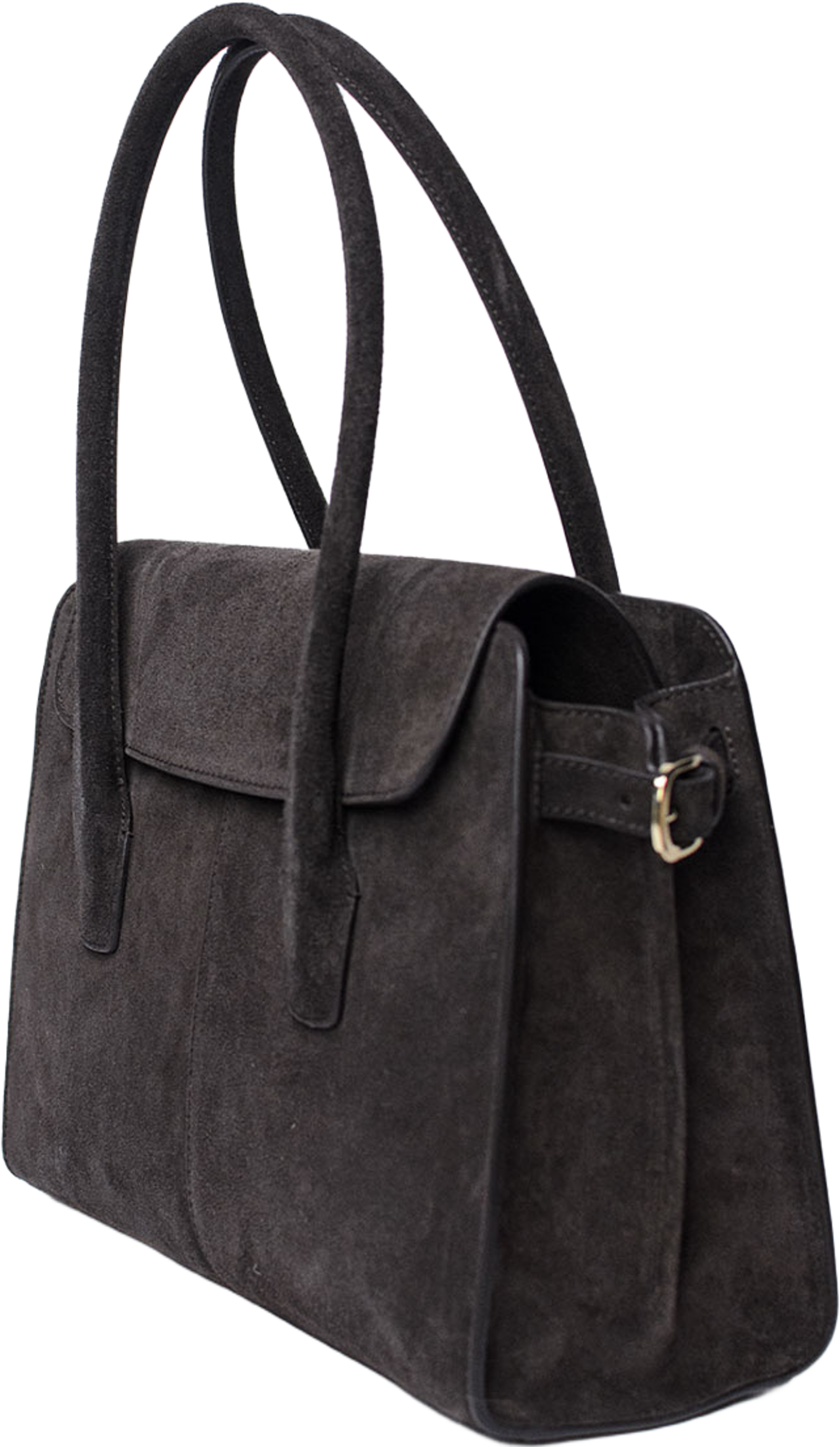 Handväska i läder Loretto, från LaTalia, i färgen Mörkbrun. Klicka för att öppna bilden i stort format