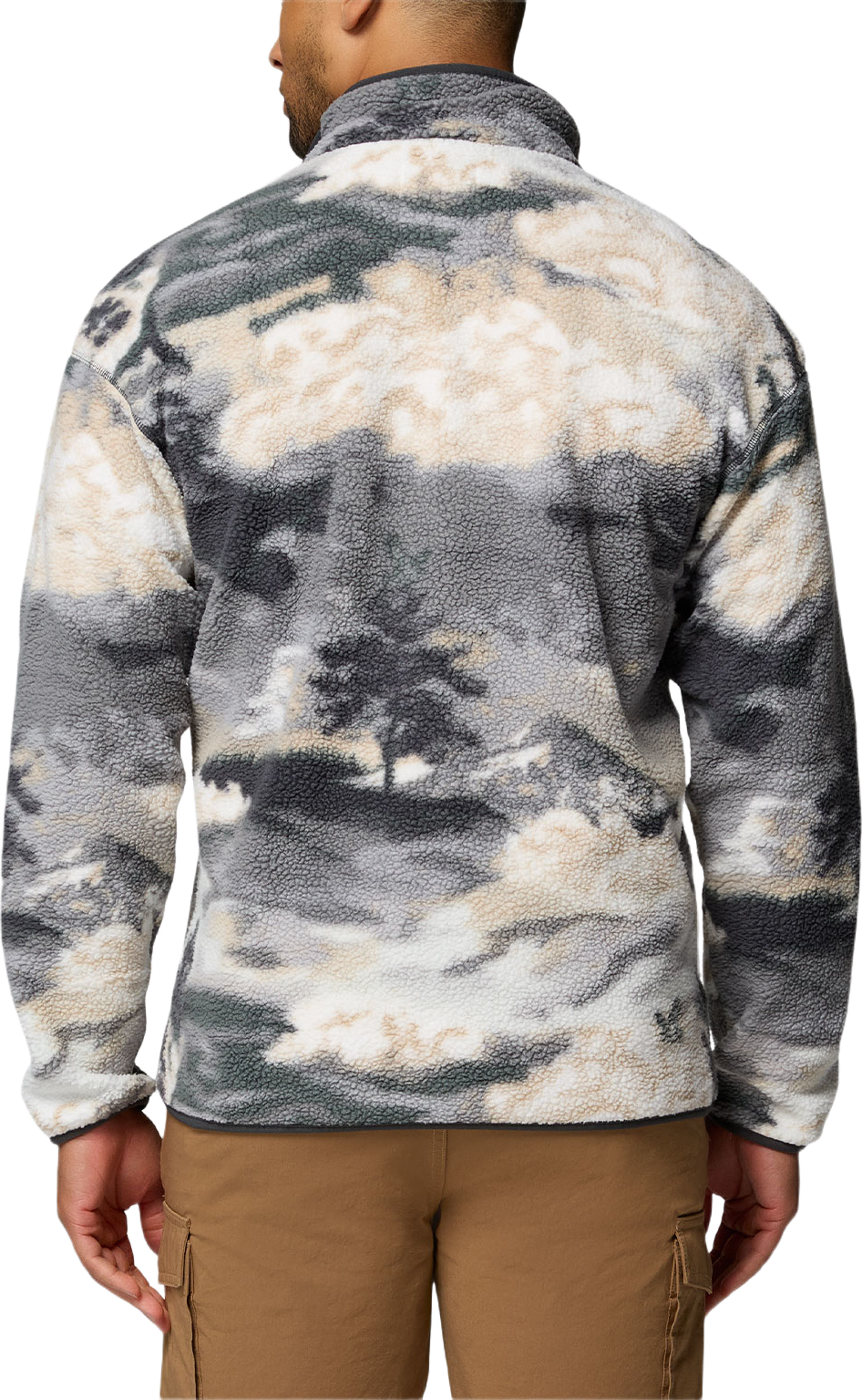 Columbia Sportswear Fleece Helvetia™ II Printed Half Snap Fleece, från Columbia, i färgen Shark, Dreaming. Klicka för att öppna bilden i stort format