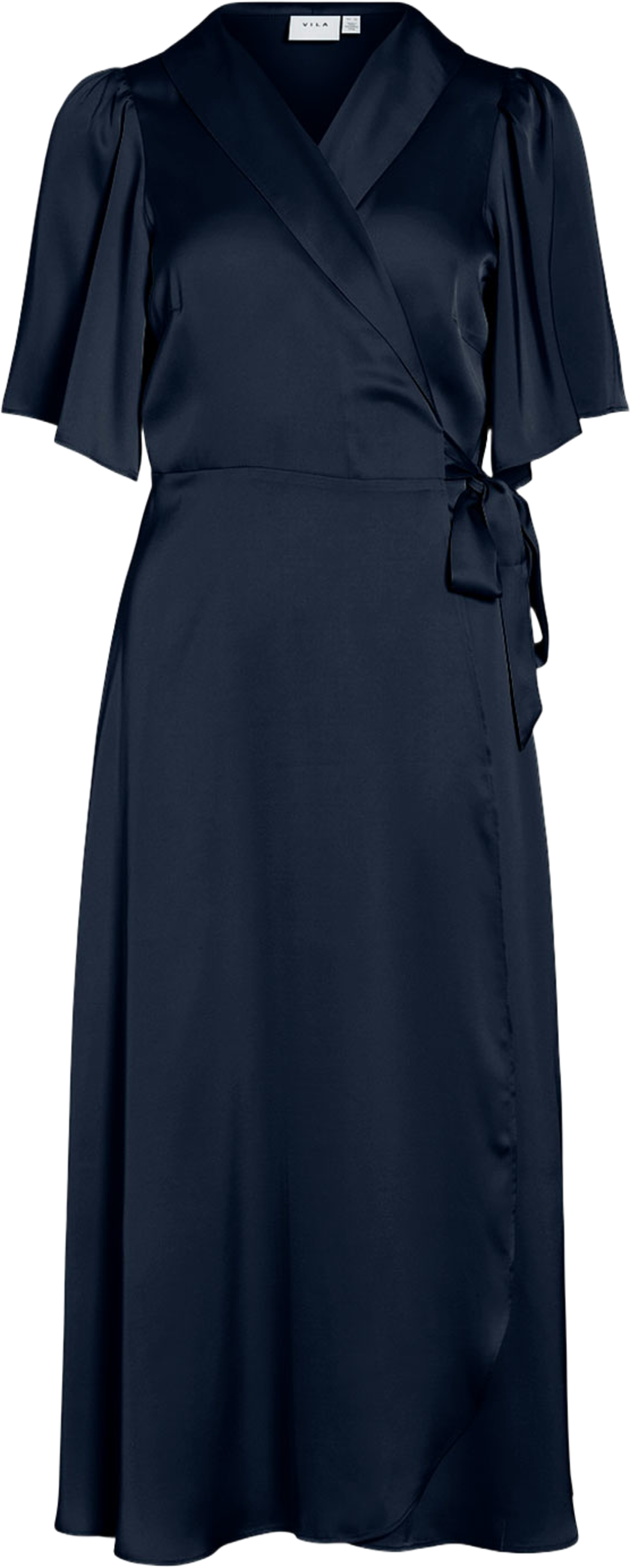 Vienna Ravenna Midi Dress, från Vila, i färgen Navy Blazer. Klicka för att öppna bilden i stort format