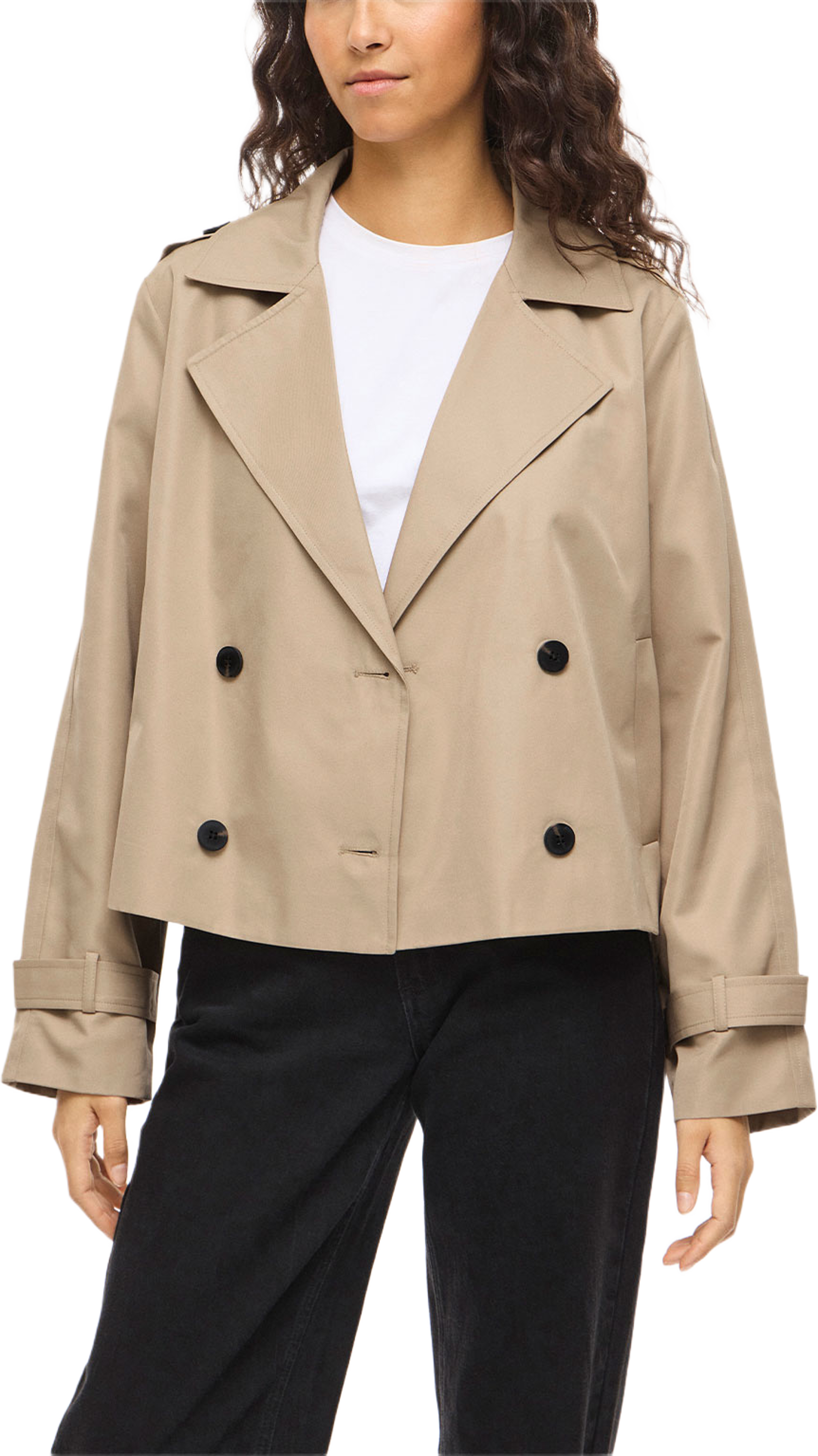 VIADDISON L/S SHORT JACKET, från Vila, i färgen Savannah Tan. Klicka för att öppna bilden i stort format