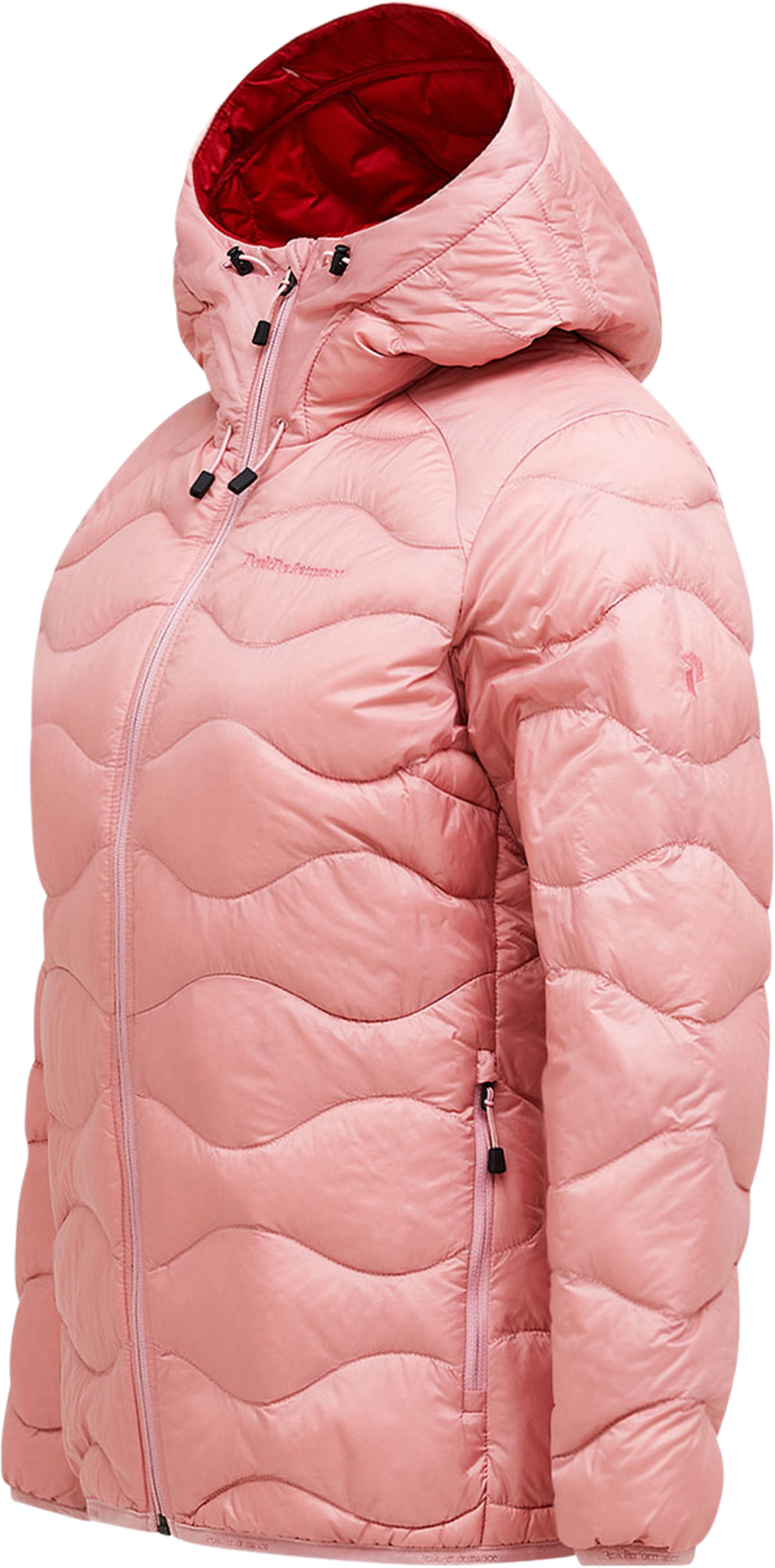Helium Down Hood Jacket, från Peak Performance, i färgen Warm Blush/Red Pompeian/. Klicka för att öppna bilden i stort format