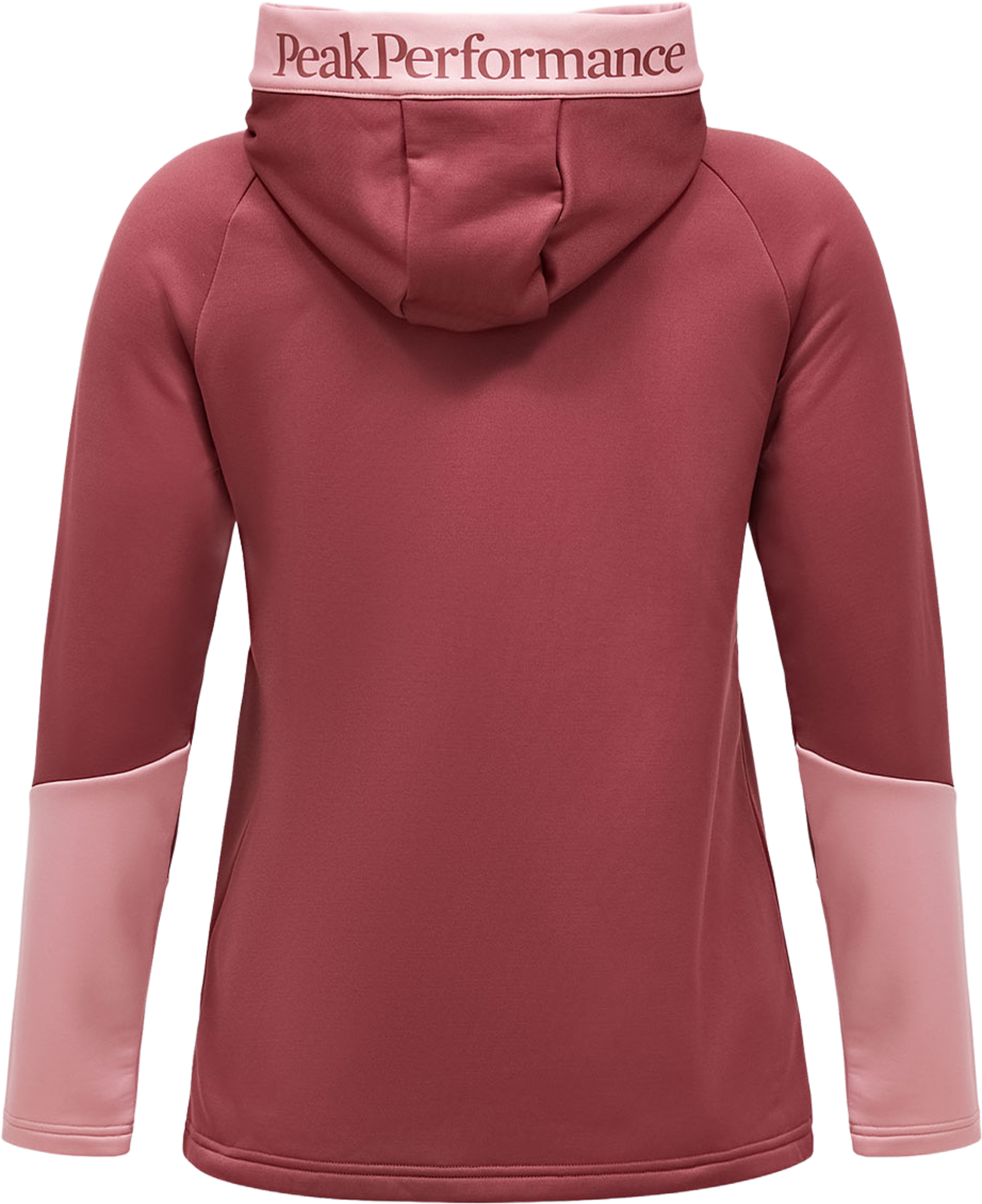 Rider Essentials Zip Hood, från Peak Performance, i färgen Wild Rouge/Warm Blush/. Klicka för att öppna bilden i stort format