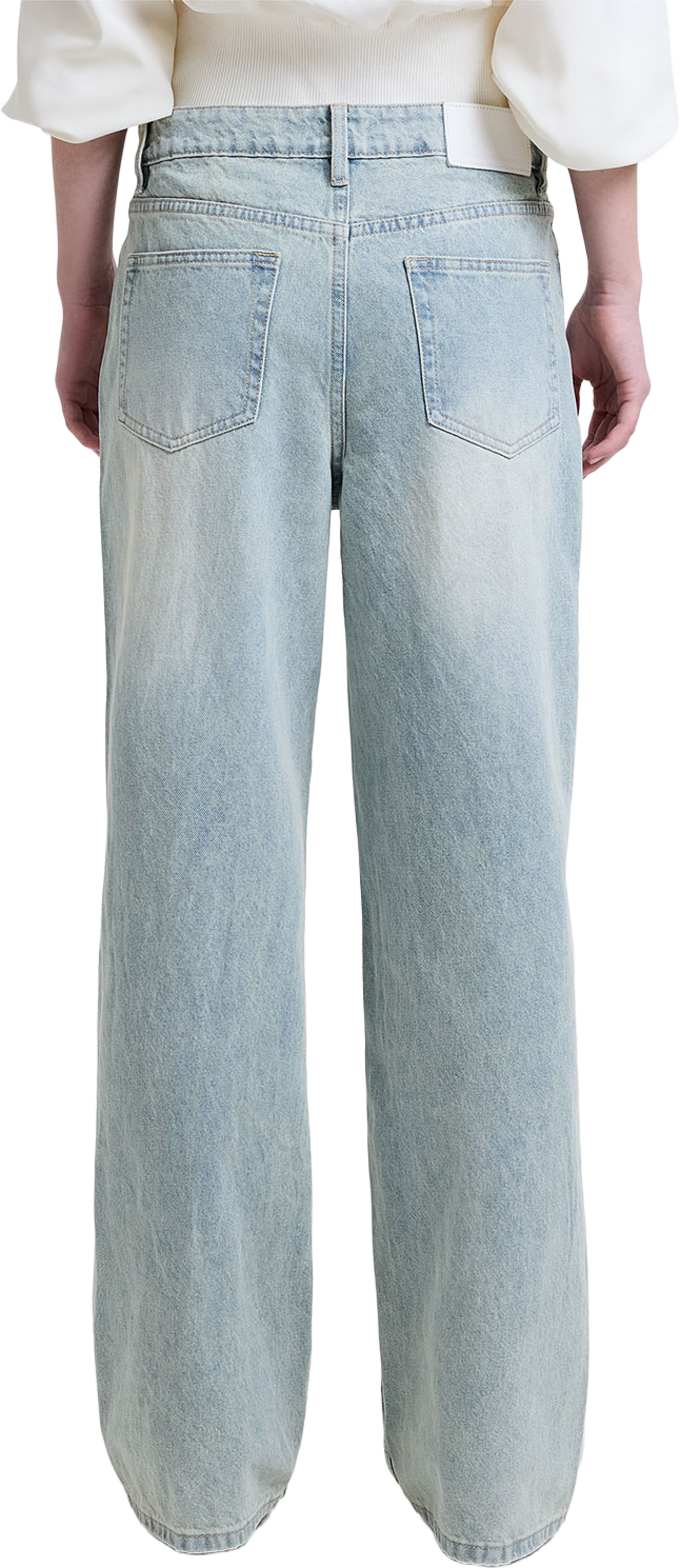 Dallas Denim Straight Leg Jeans, från French Connection, i färgen Blue Beige Denim Wash. Klicka för att öppna bilden i stort format