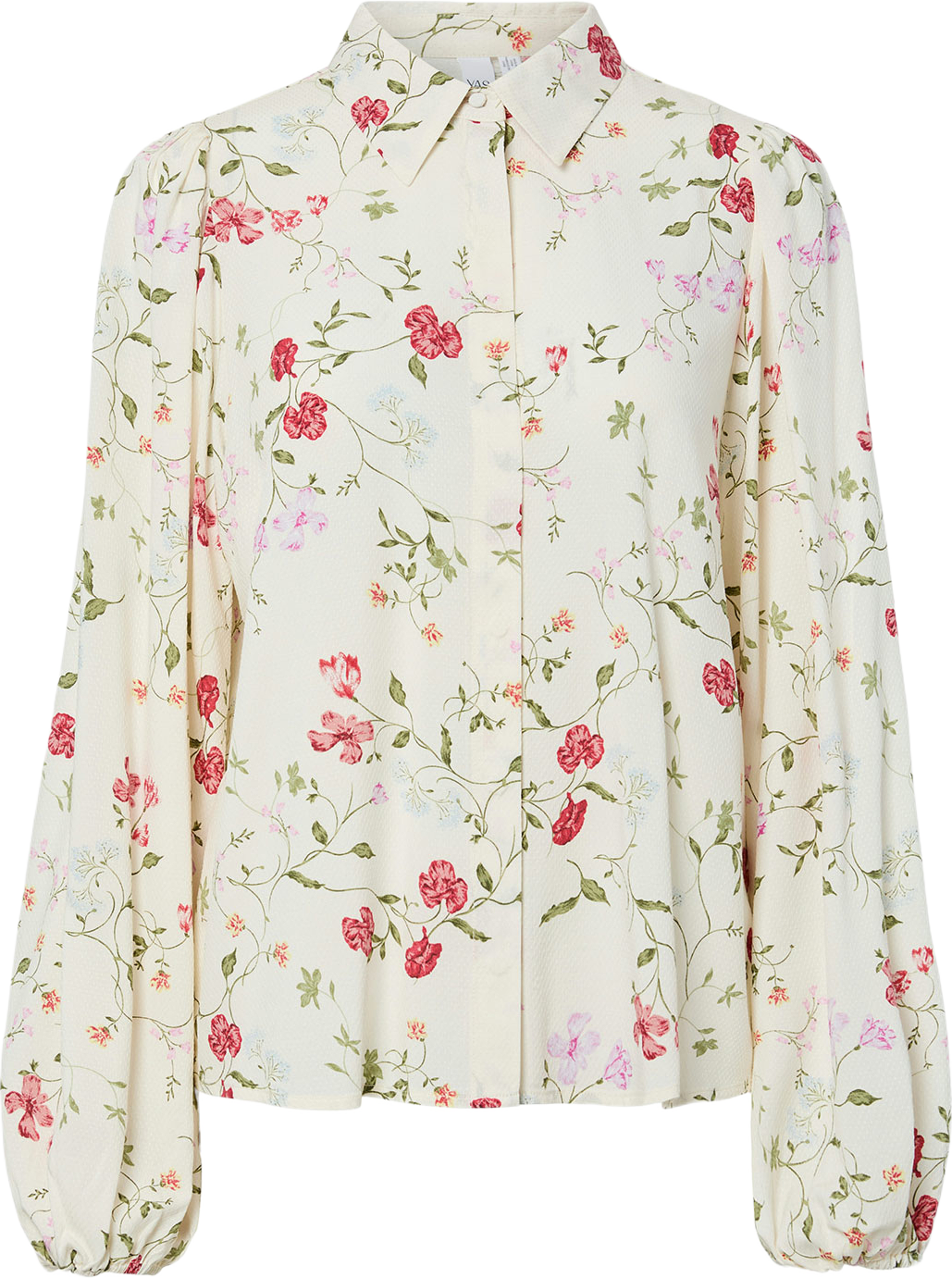 Yasasina Shirt, från YAS, i färgen Pristine Botalia. Klicka för att öppna bilden i stort format