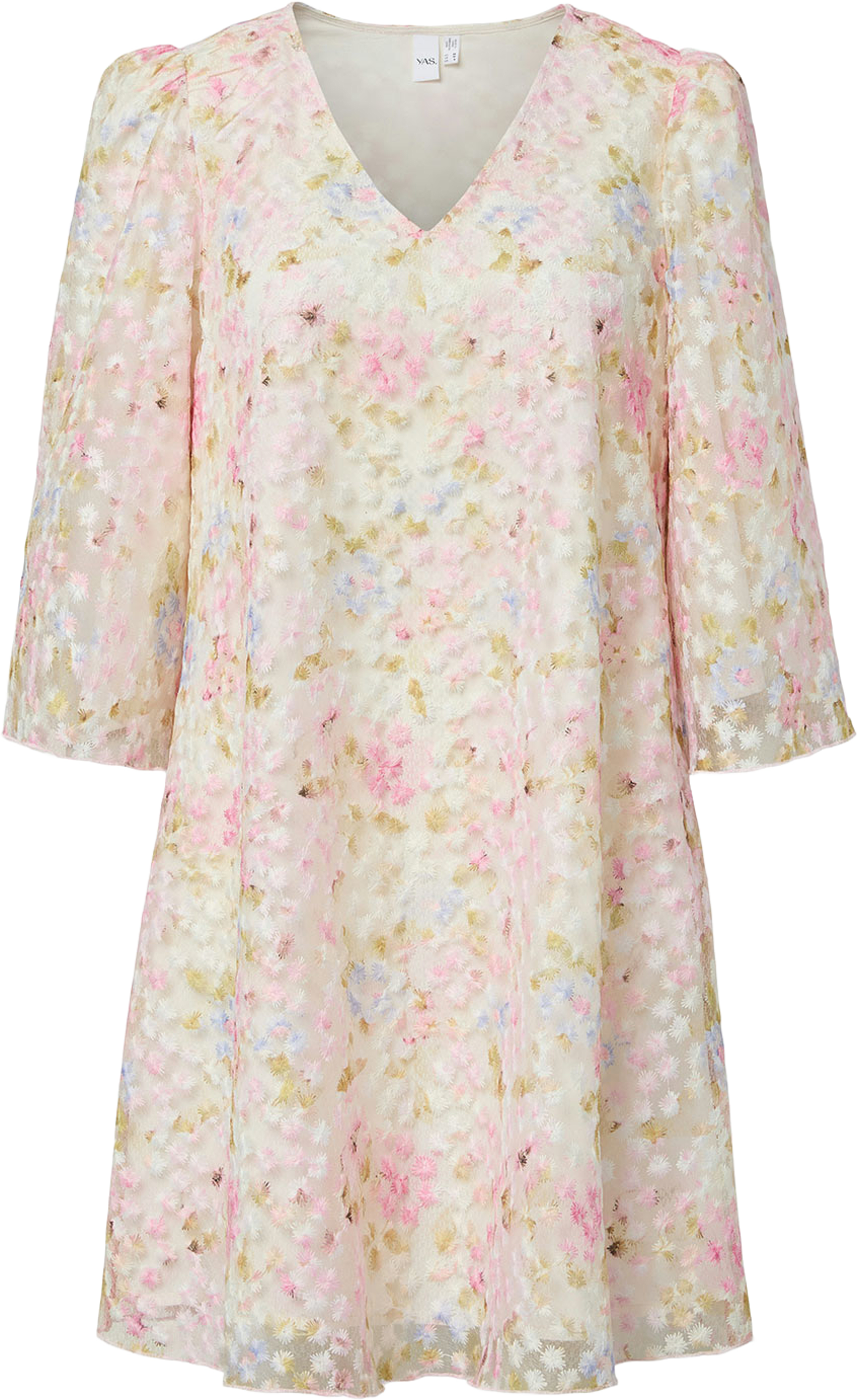 Yasleanna Dress, från Y.A.S, i färgen Pristine Leanna Aop. Klicka för att öppna bilden i stort format