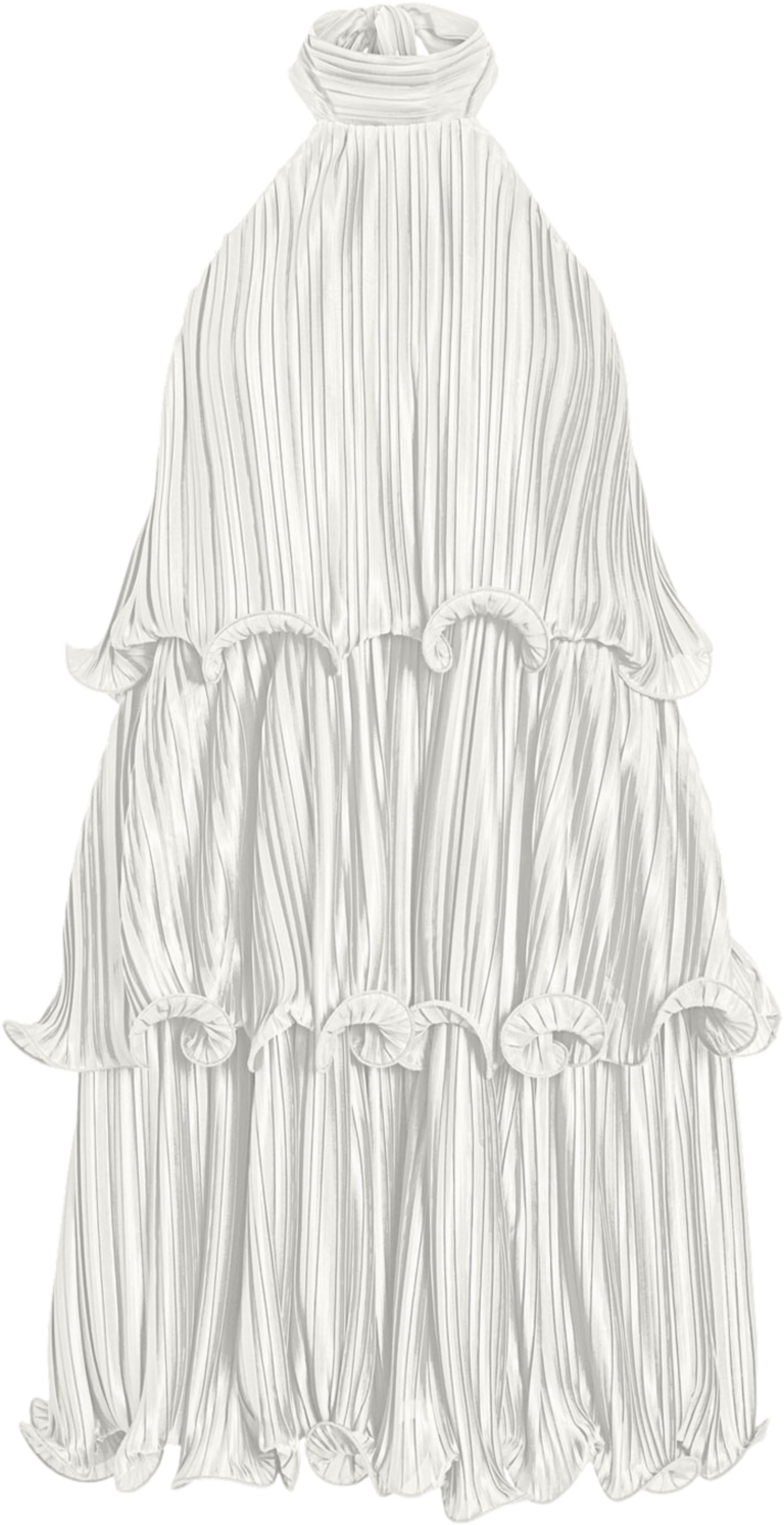 Viwanda Halterneck Dress, från Vila, i färgen Snow White. Klicka för att öppna bilden i stort format
