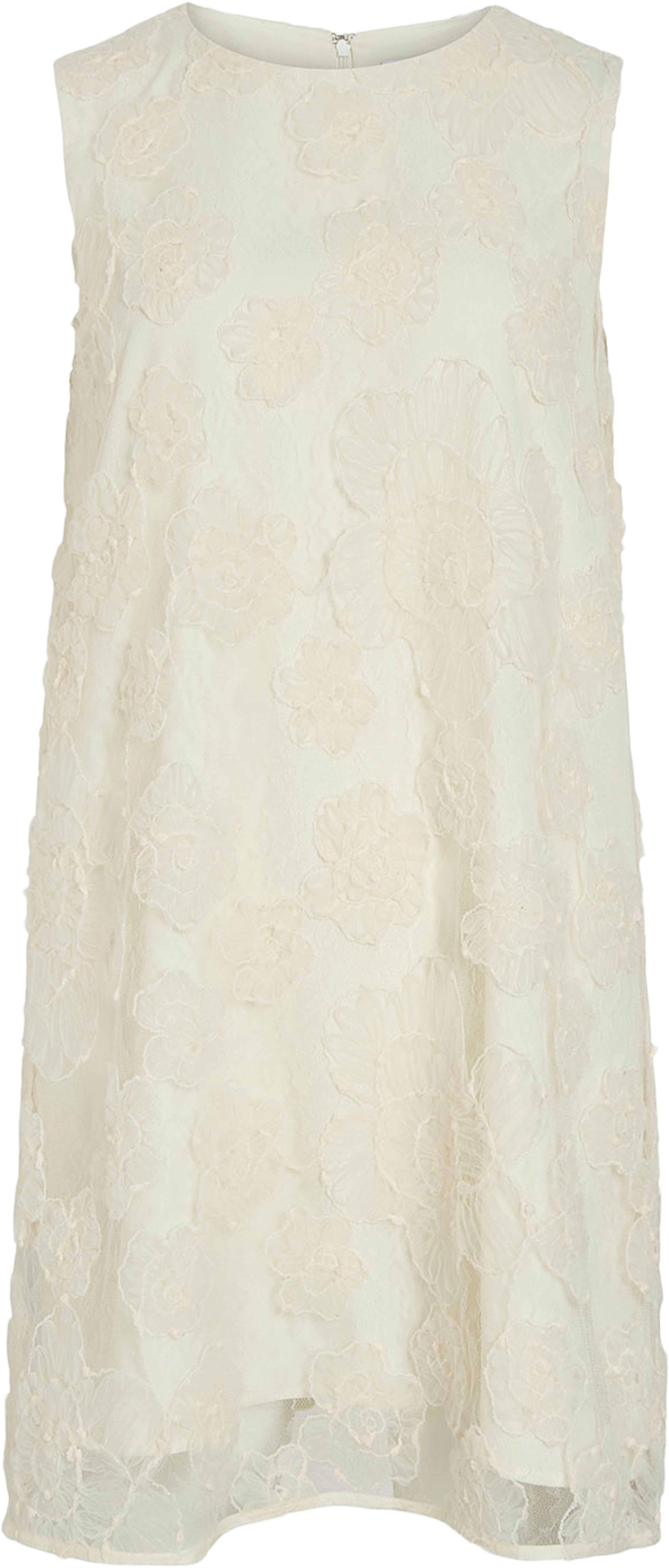 Vigamma Short Dress, från Vila, i färgen Cloud Dancer. Klicka för att öppna bilden i stort format