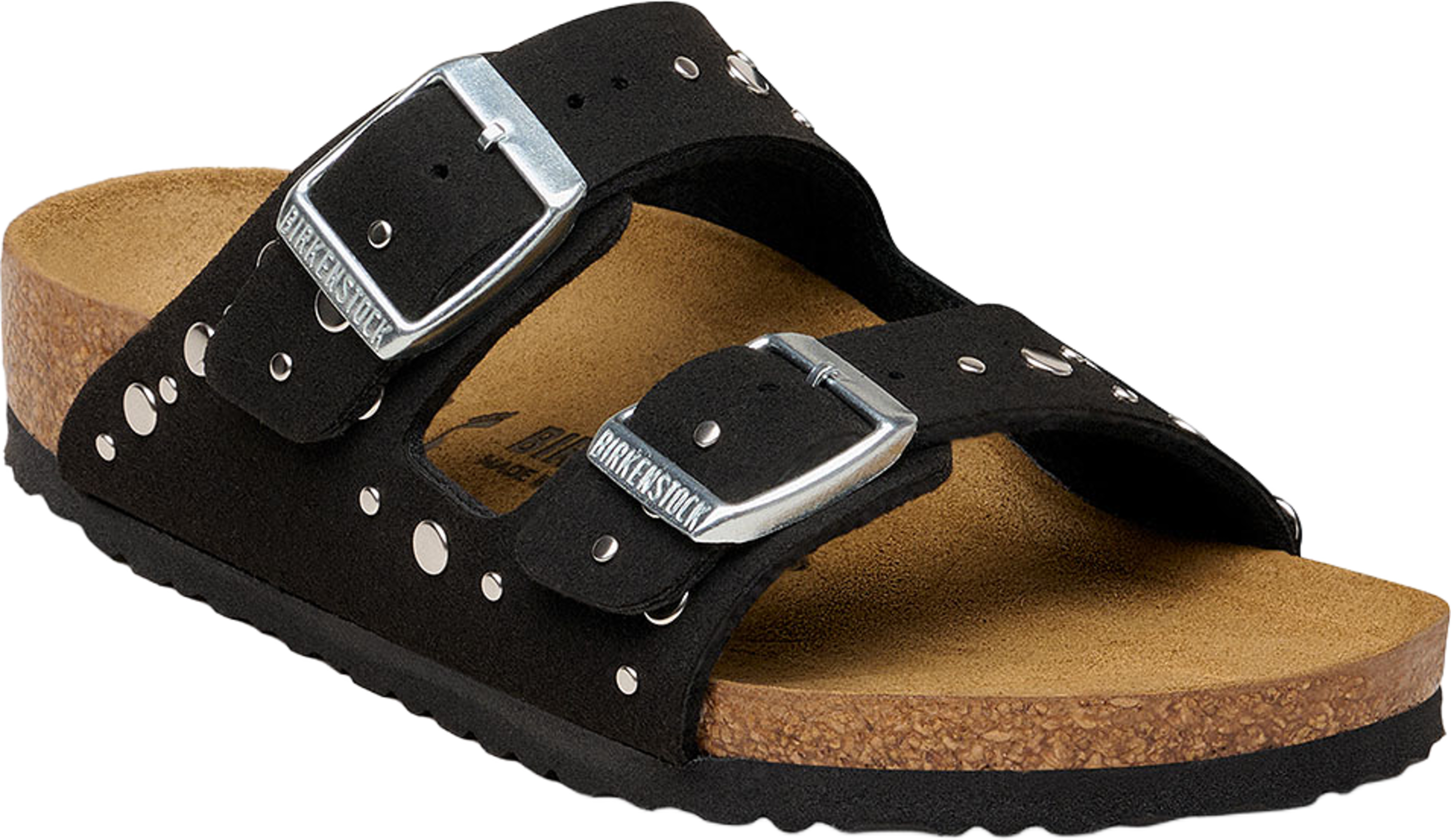 Arizona Rivets Kids SYN Soft Black, från Birkenstock, i färgen Soft Birki Black. Klicka för att öppna bilden i stort format