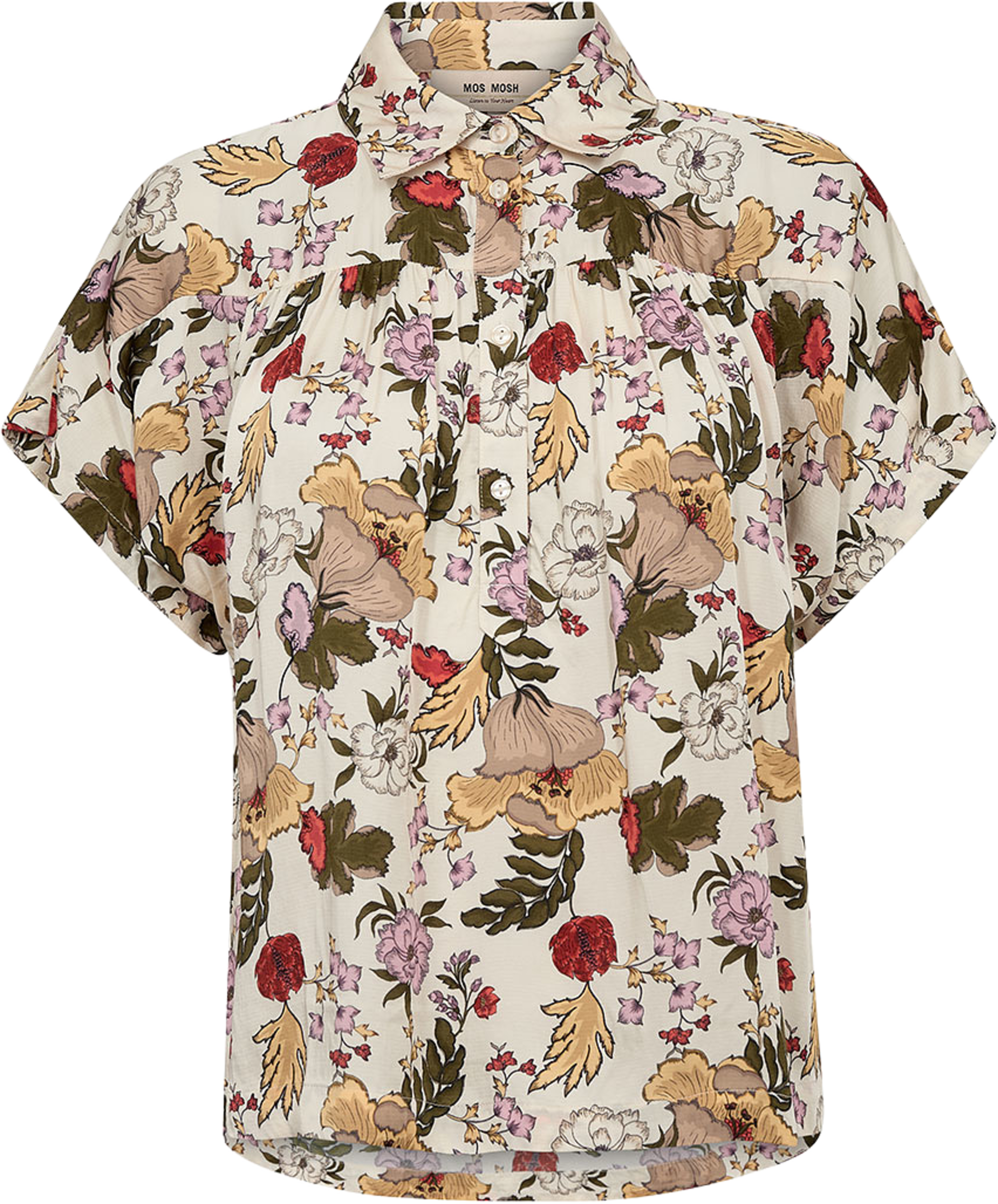 Winie Flowwi Blouse, från Mos Mosh, i färgen Ecru. Klicka för att öppna bilden i stort format