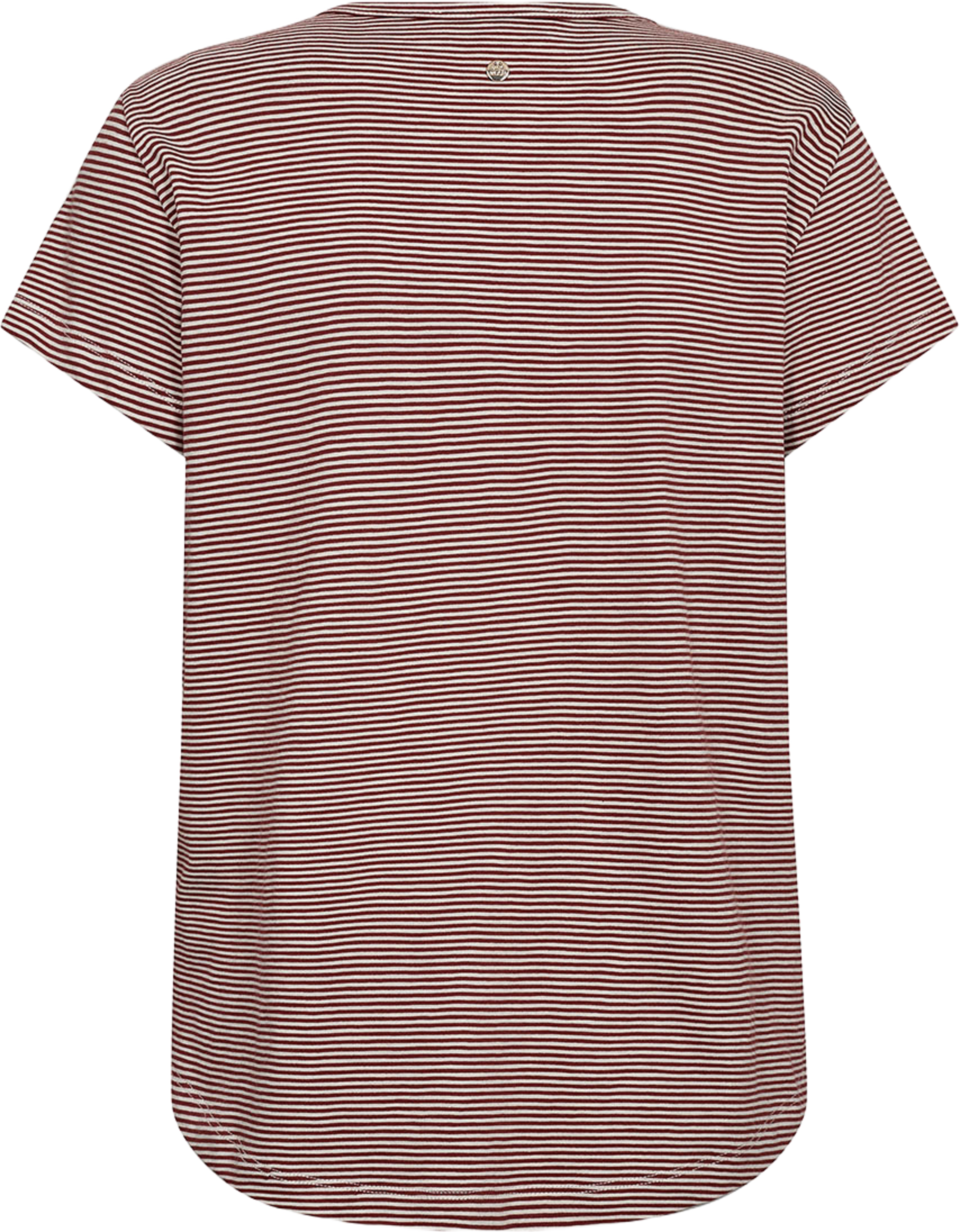 Camp O-SS Stripe Tee, från Mos Mosh, i färgen Cowhide. Klicka för att öppna bilden i stort format