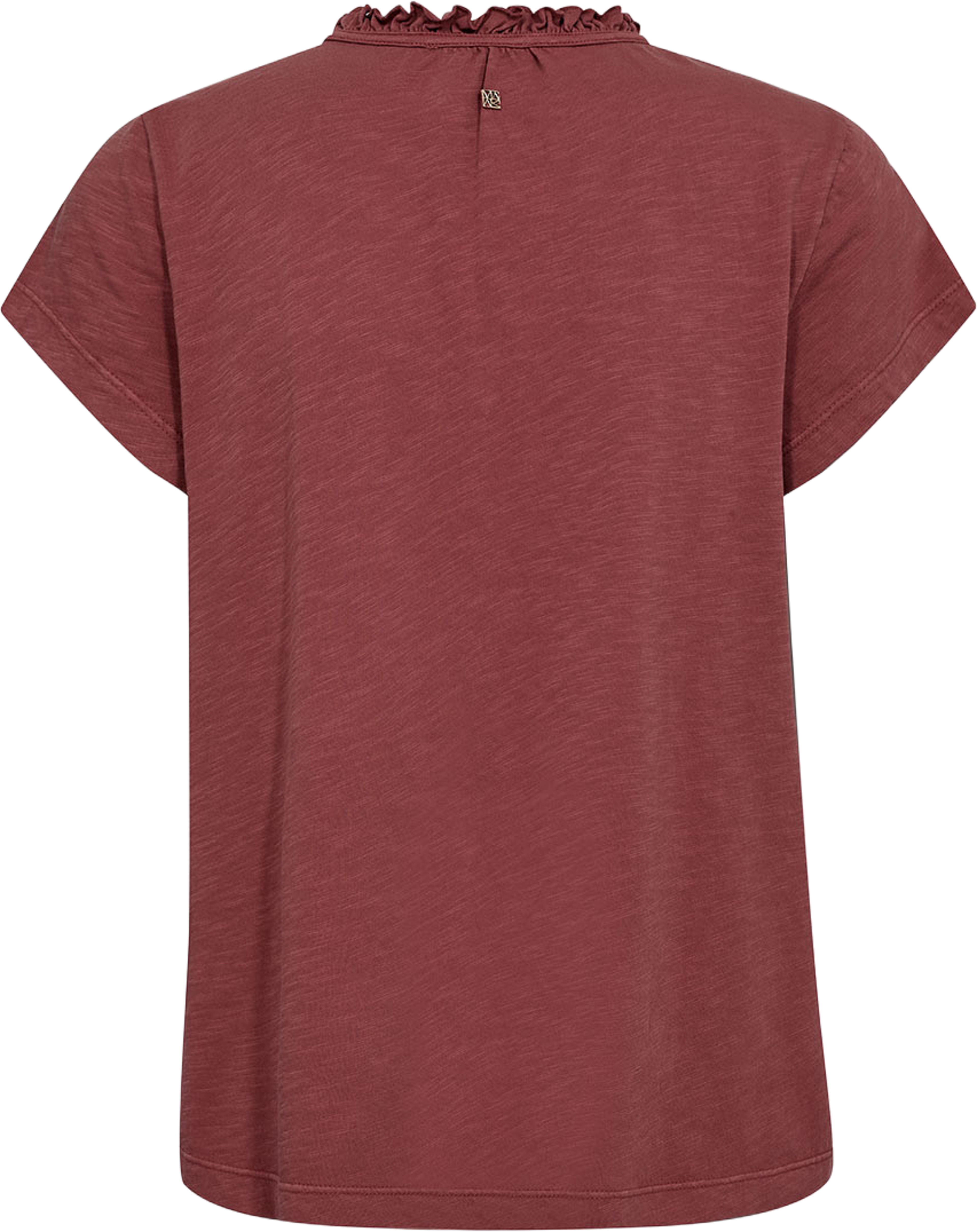 Anly SS Tee, från Mos Mosh, i färgen Cowhide. Klicka för att öppna bilden i stort format