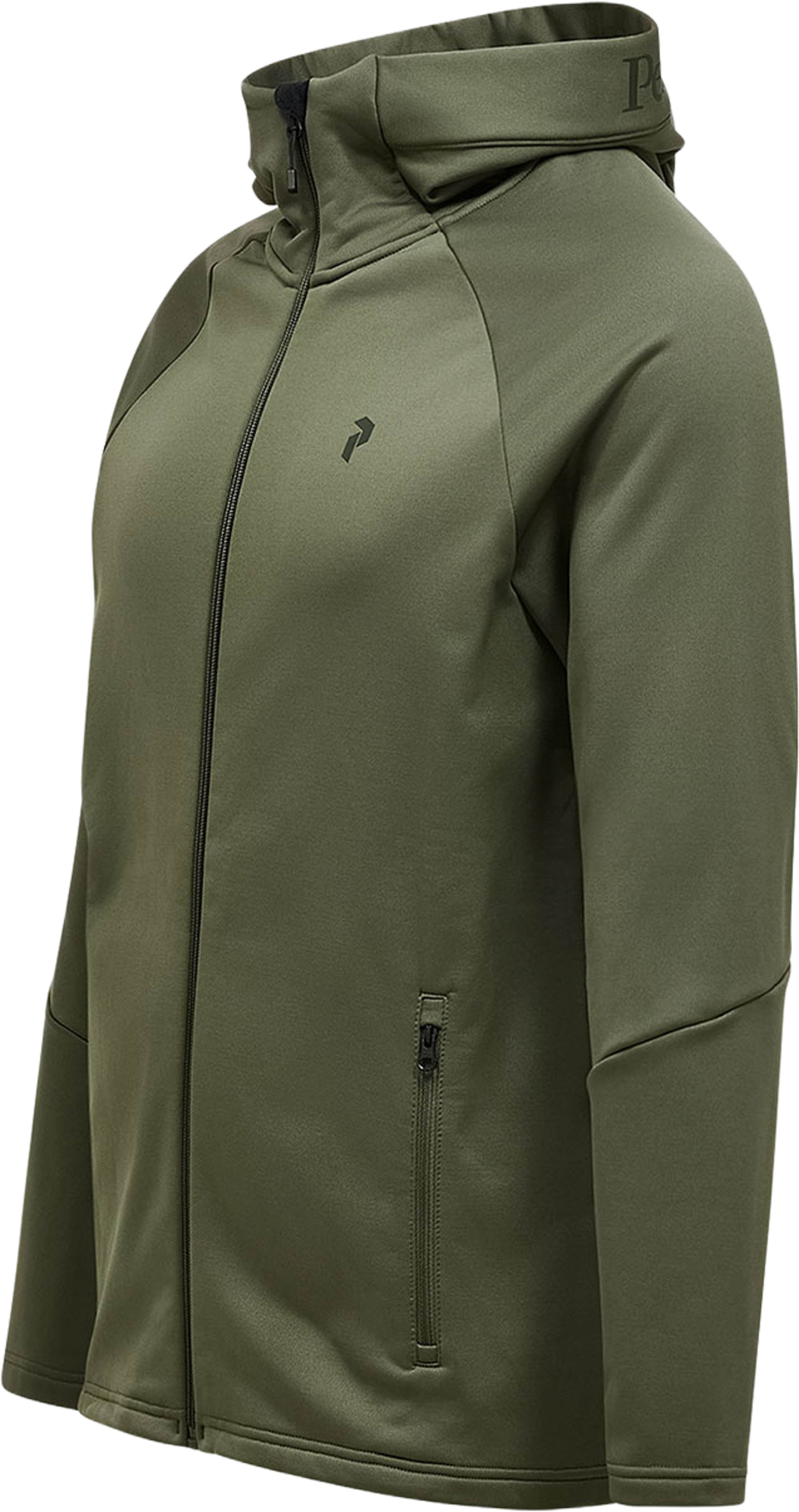 M Rider Essentials Zip Hood, från Peak Performance, i färgen Pine Needle/Pine Needle/. Klicka för att öppna bilden i stort format