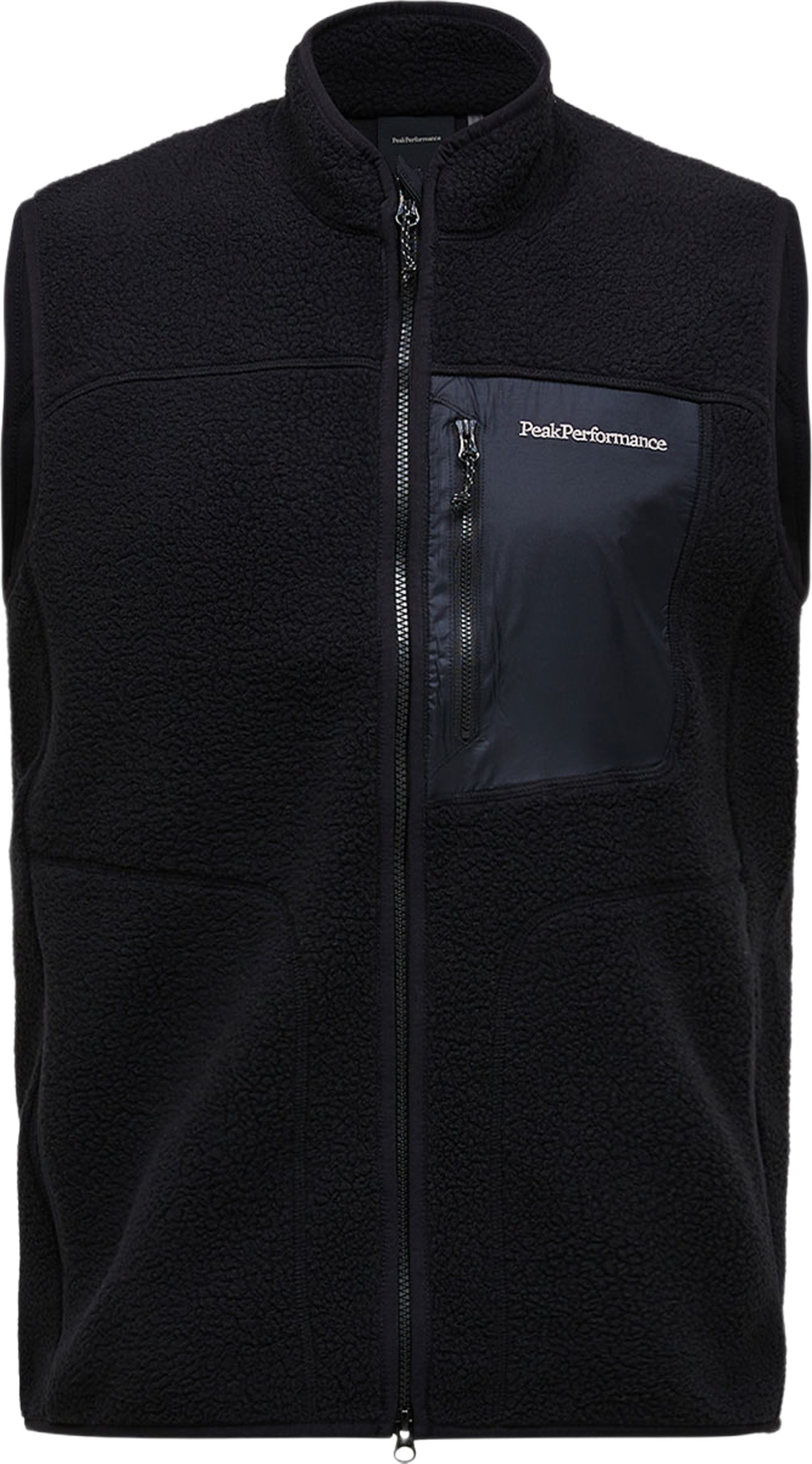 NatureRush Pile Vest, från Peak Performance, i färgen Black. Klicka för att öppna bilden i stort format
