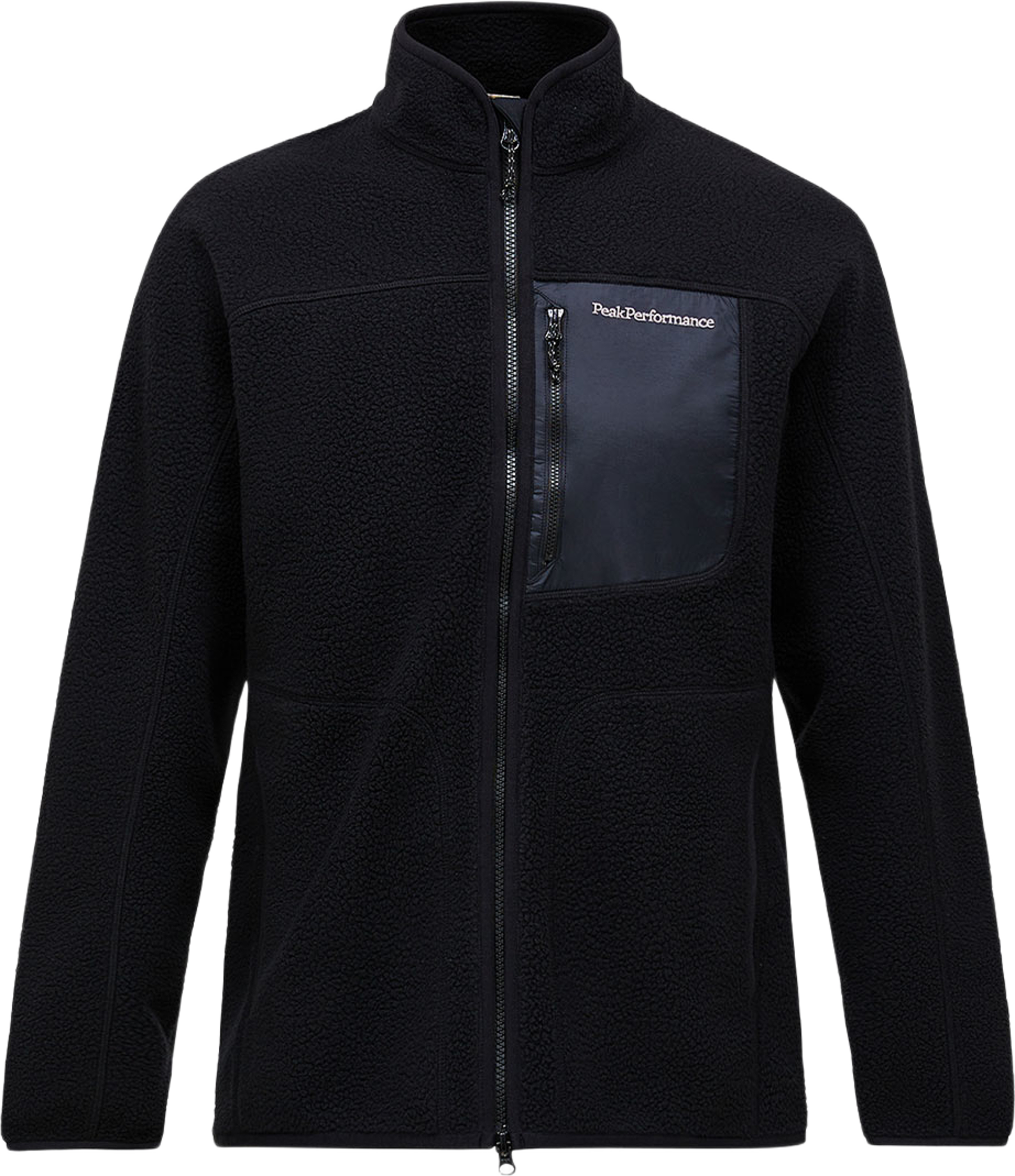 NatureRush Pile Zip Jacket, från Peak Performance, i färgen Black/Black/. Klicka för att öppna bilden i stort format