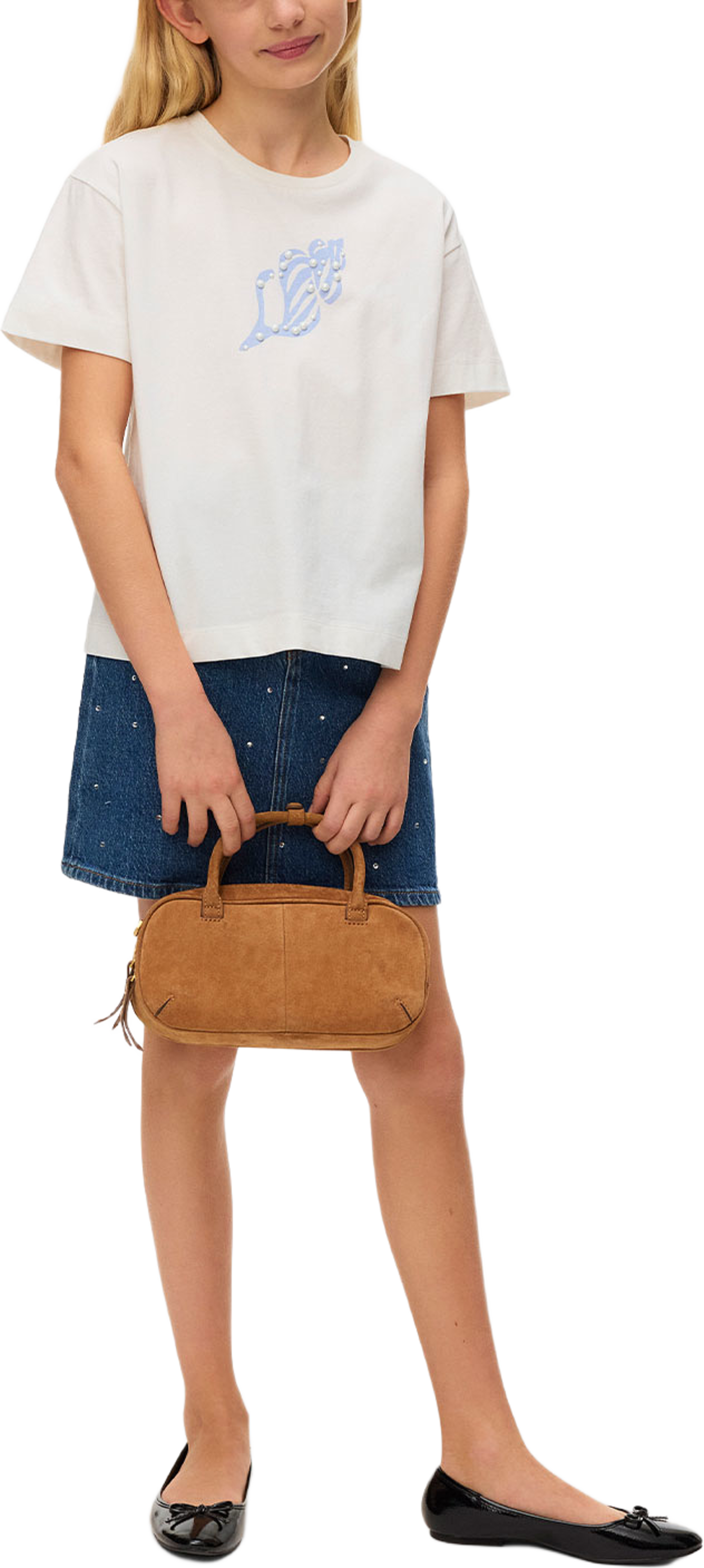 Tessa Denim Skirt, från Vero Moda Girls, i färgen Medium Blue Denim. Klicka för att öppna bilden i stort format