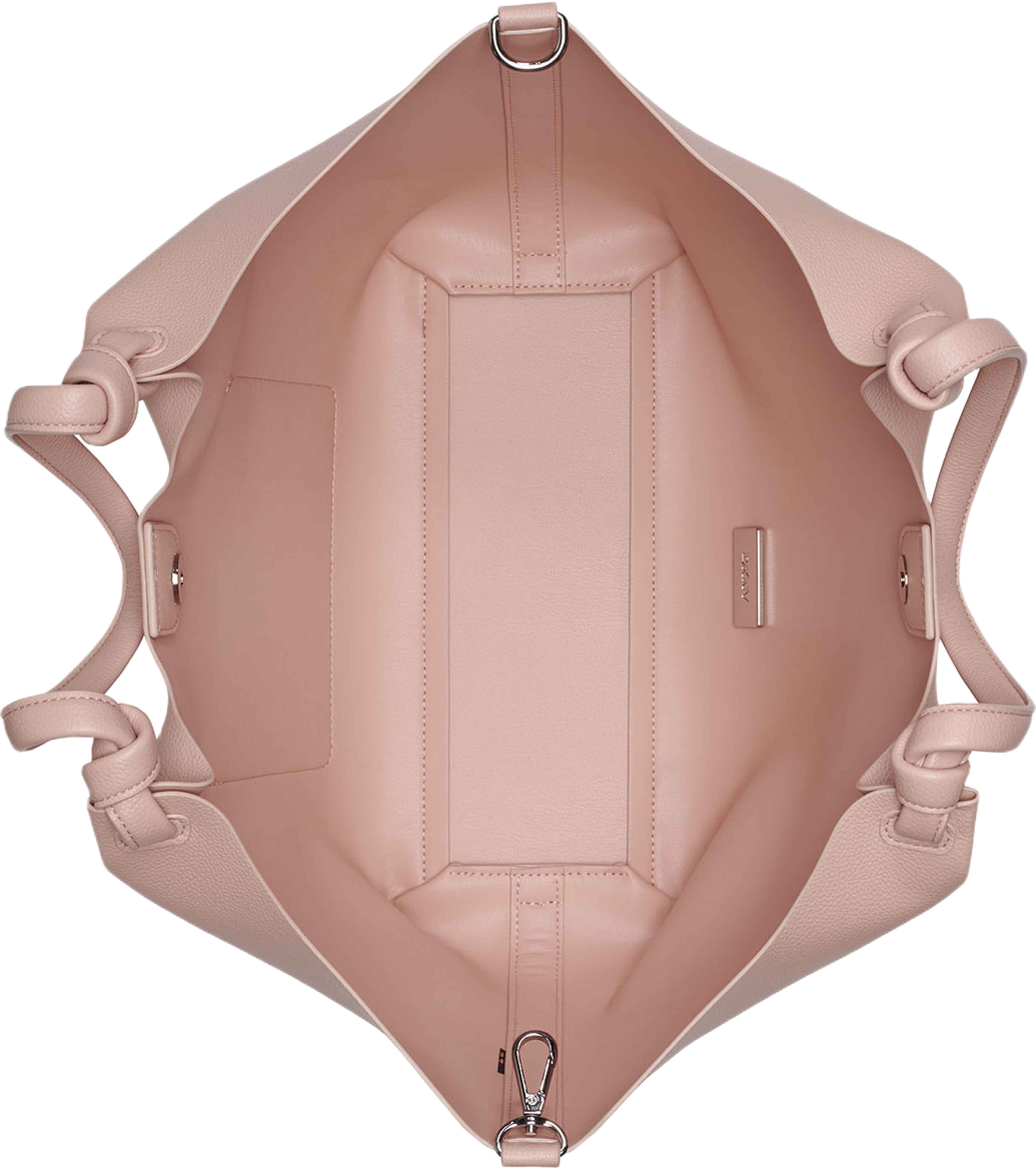 PAULA MD TOTE W/ HEA, från DKNY, i färgen Pale Blsh. Klicka för att öppna bilden i stort format