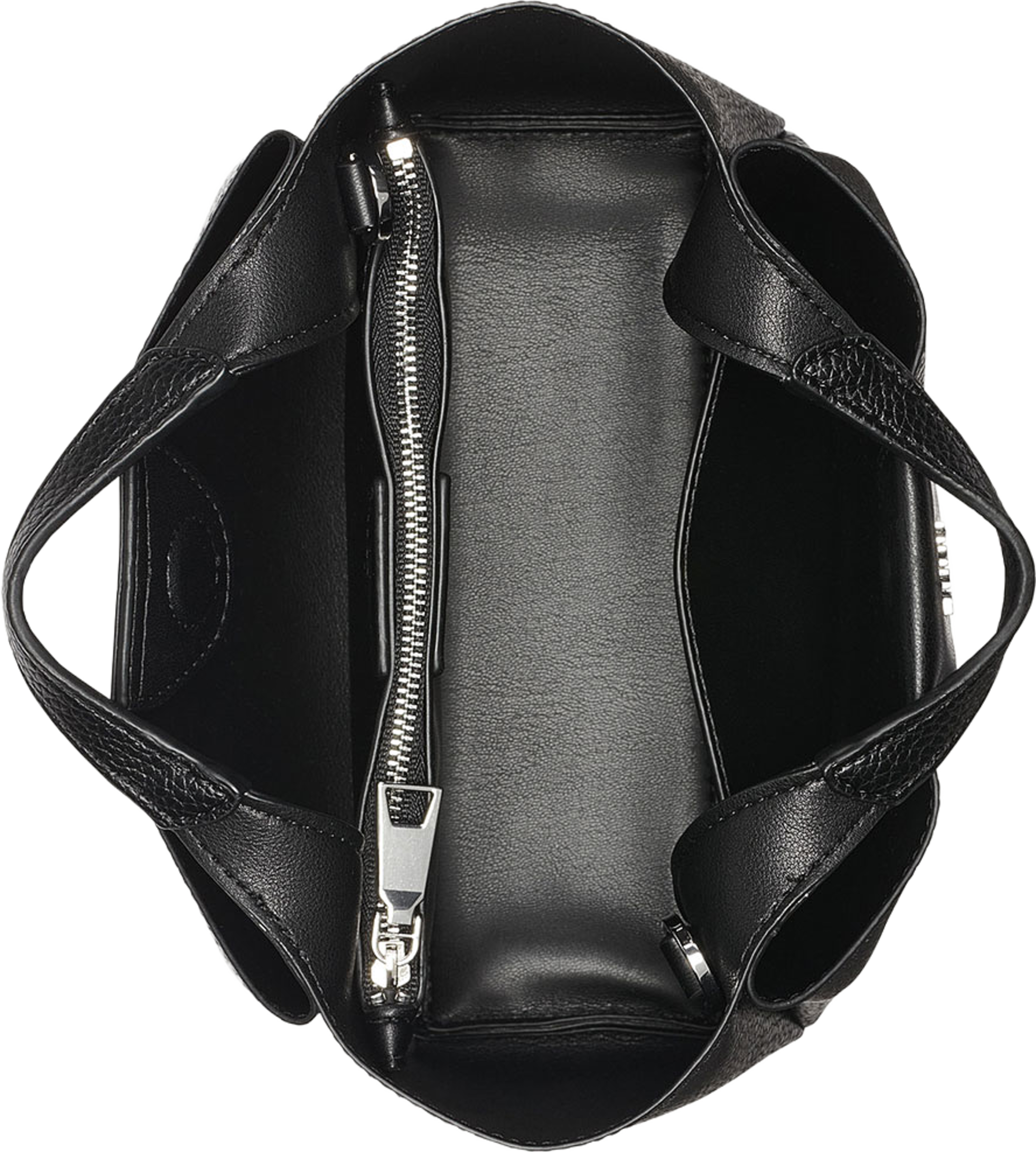 WILLA MINI SATCHEL, från DKNY, i färgen Black/Silver. Klicka för att öppna bilden i stort format