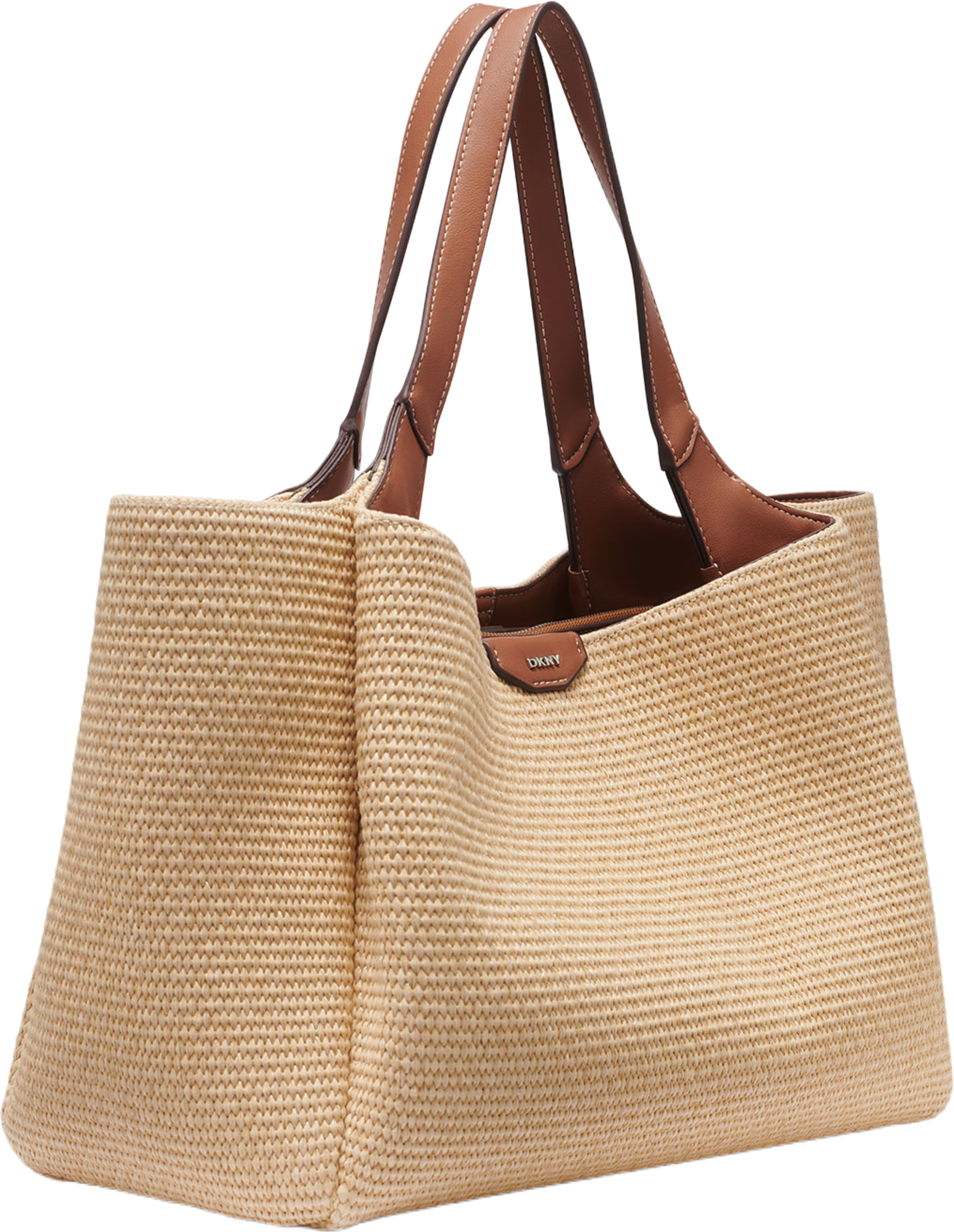 WILLA TOTE, från DKNY, i färgen Natural/Saddle. Klicka för att öppna bilden i stort format