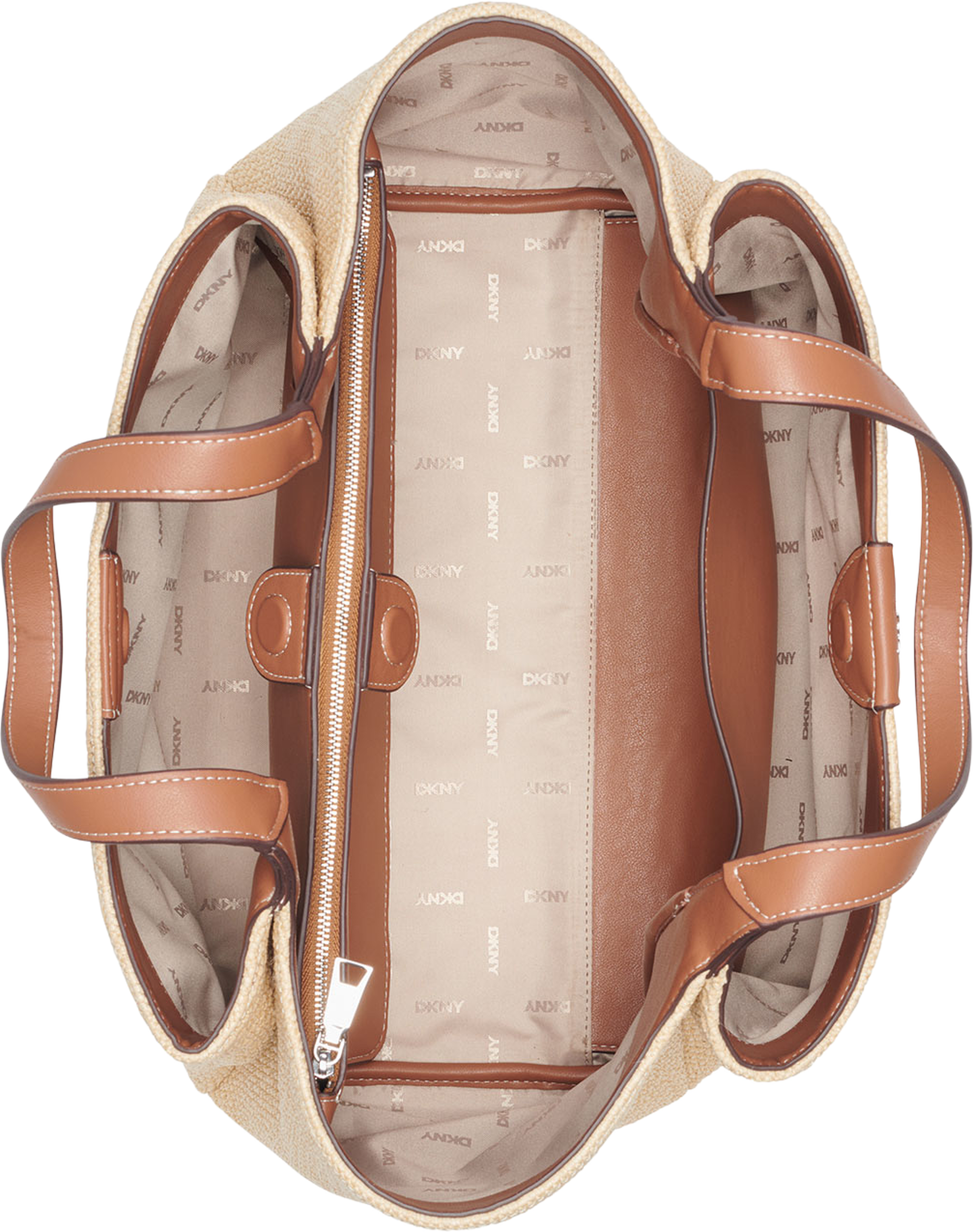 WILLA TOTE, från DKNY, i färgen Natural/Saddle. Klicka för att öppna bilden i stort format