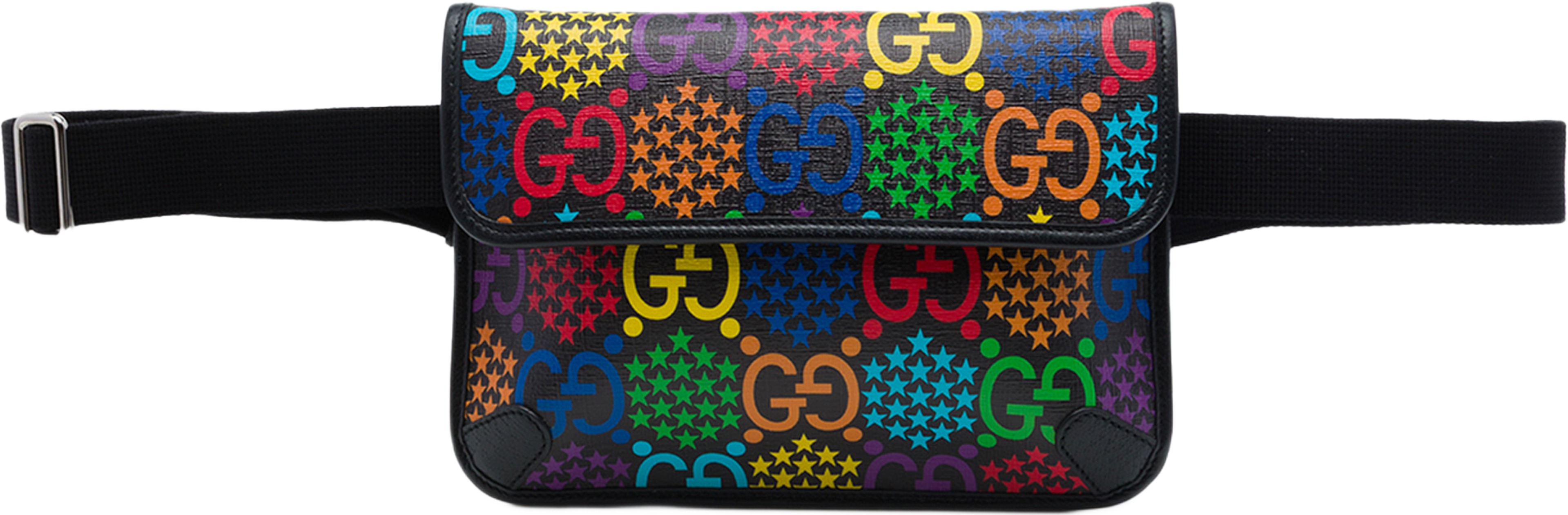 Gucci Gg Supreme Psychedelic Belt Bag, från Luxclusif, i färgen svart. Klicka för att öppna bilden i stort format