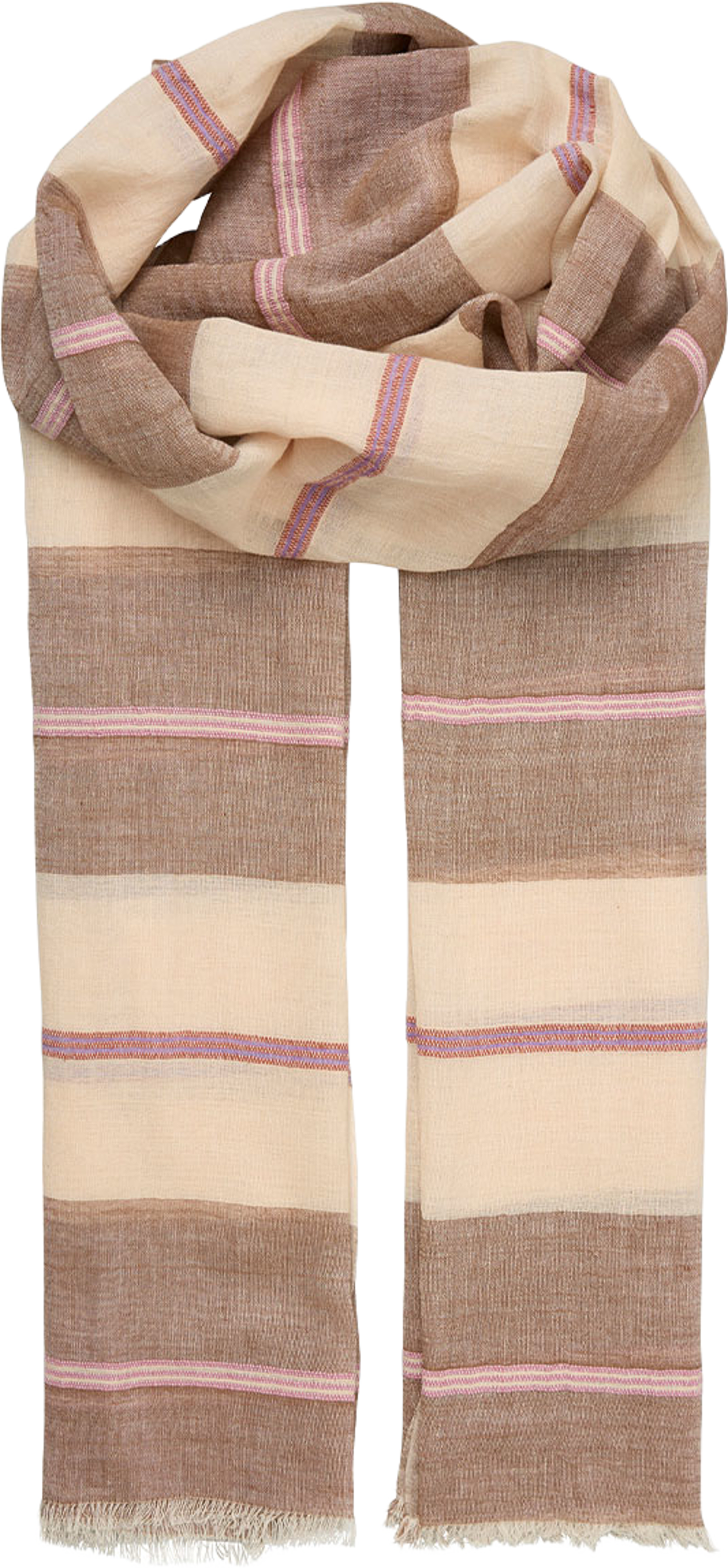 Wovelia Cowea Scarf, från Becksöndergaard, i färgen Mocha Brown. Klicka för att öppna bilden i stort format