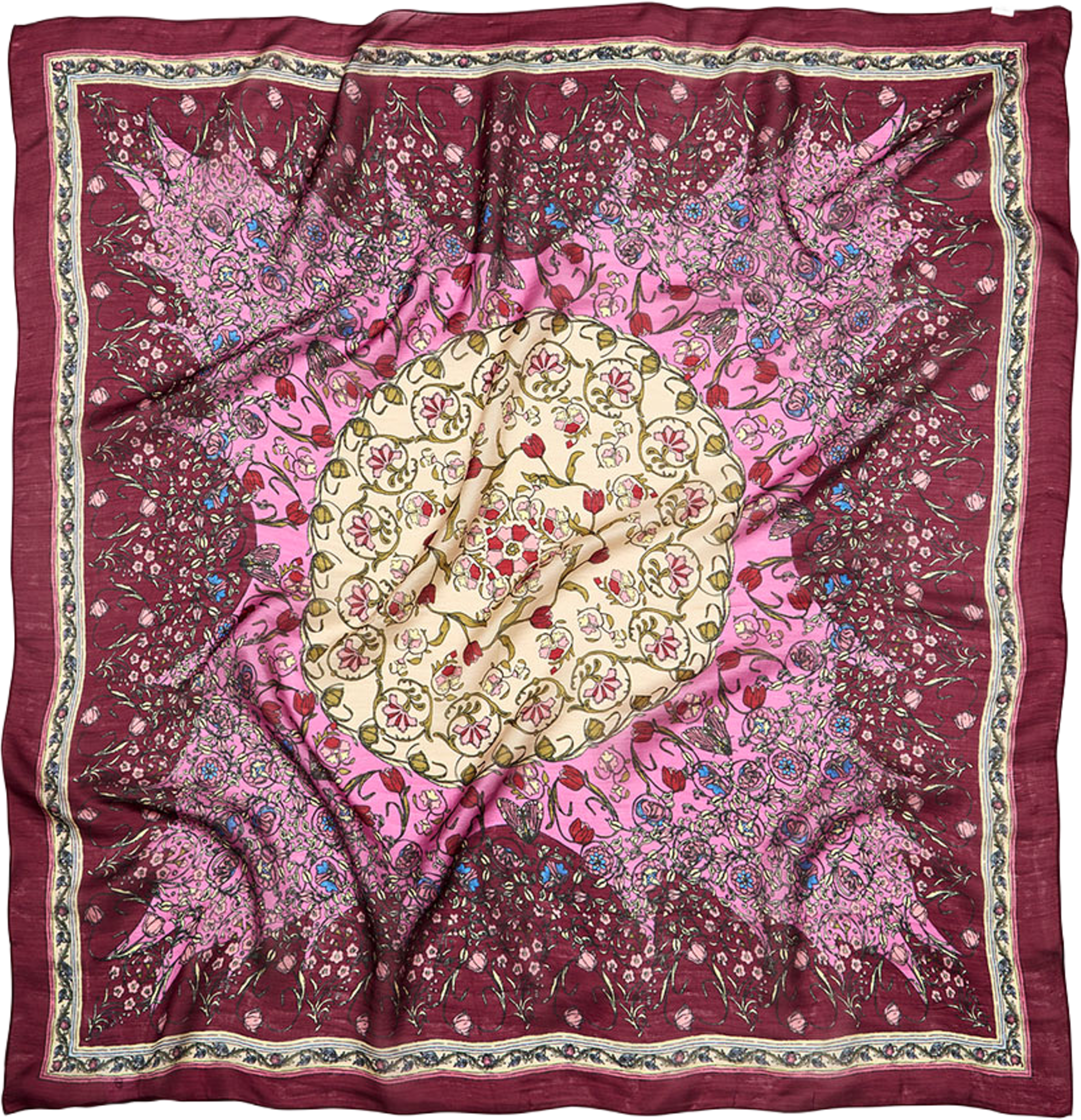 Gardenparty Taby Sia Scarf, från Becksöndergaard, i färgen Vivacious Pink. Klicka för att öppna bilden i stort format