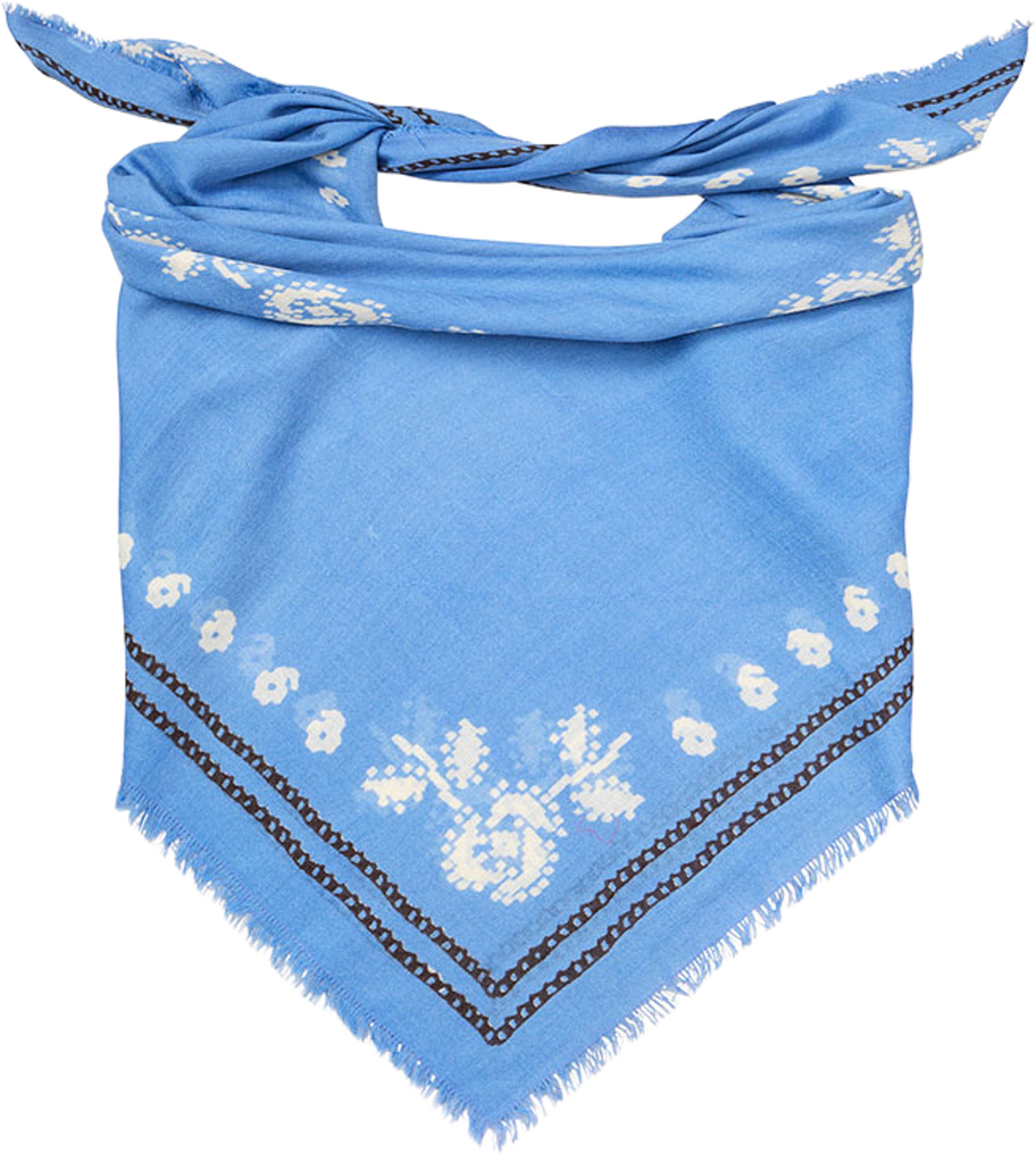 Bloom Siw Scarf, från Becksöndergaard, i färgen Azure Blue. Klicka för att öppna bilden i stort format