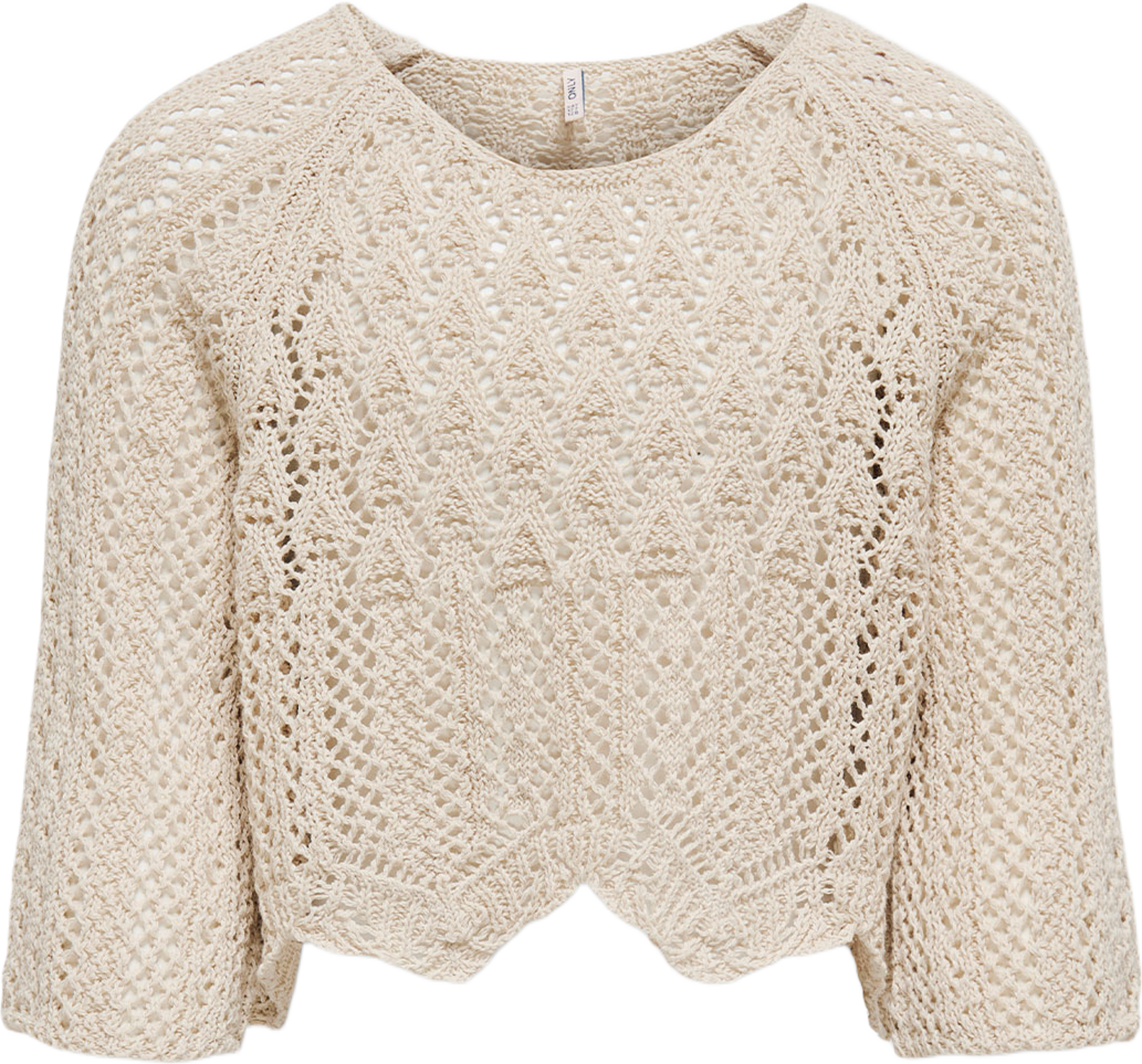 Nola Pullover Knit, från Only, i färgen Pumice Stone. Klicka för att öppna bilden i stort format