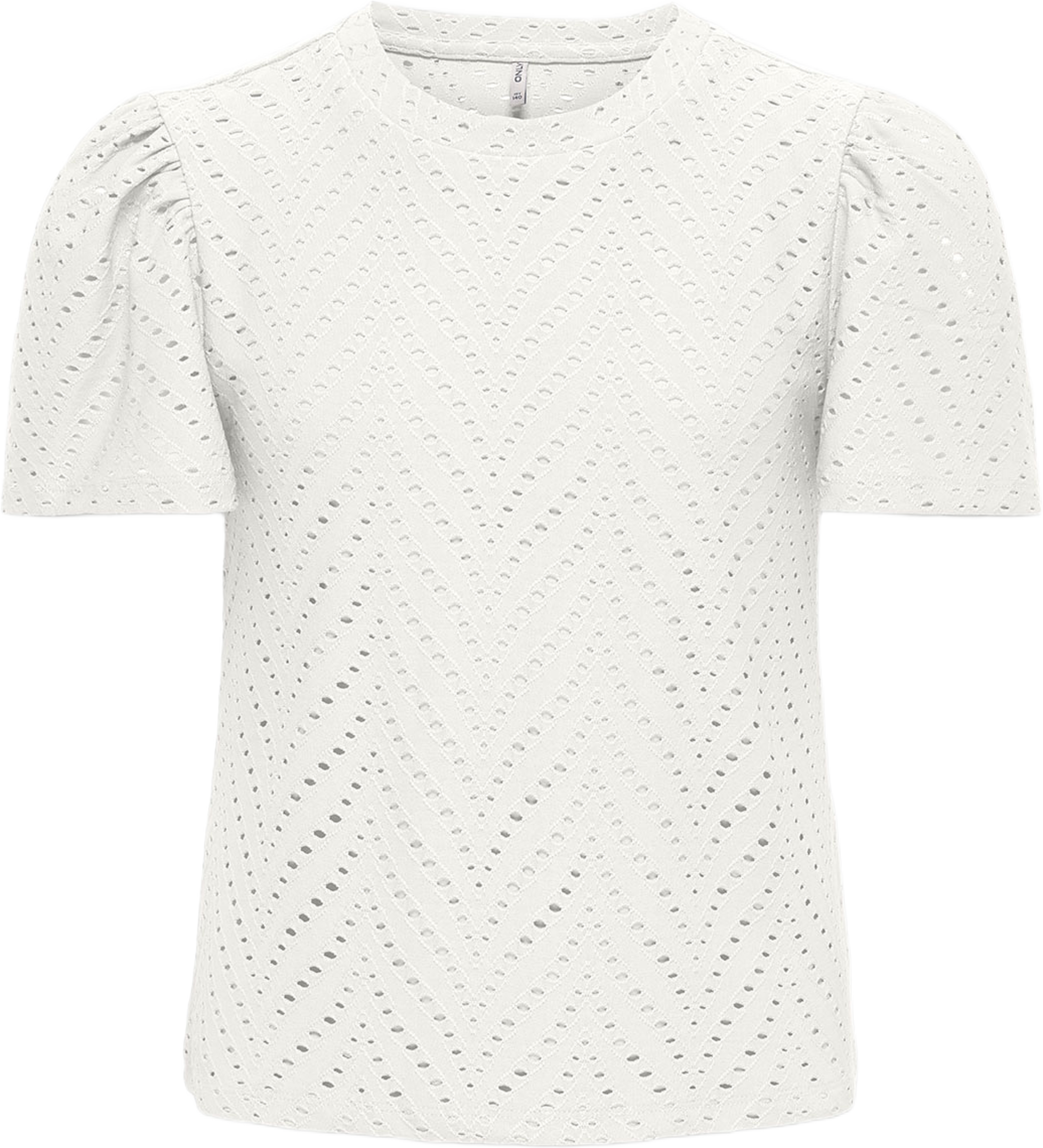 Carla Cathinka Top, från Only, i färgen Cloud Dancer. Klicka för att öppna bilden i stort format