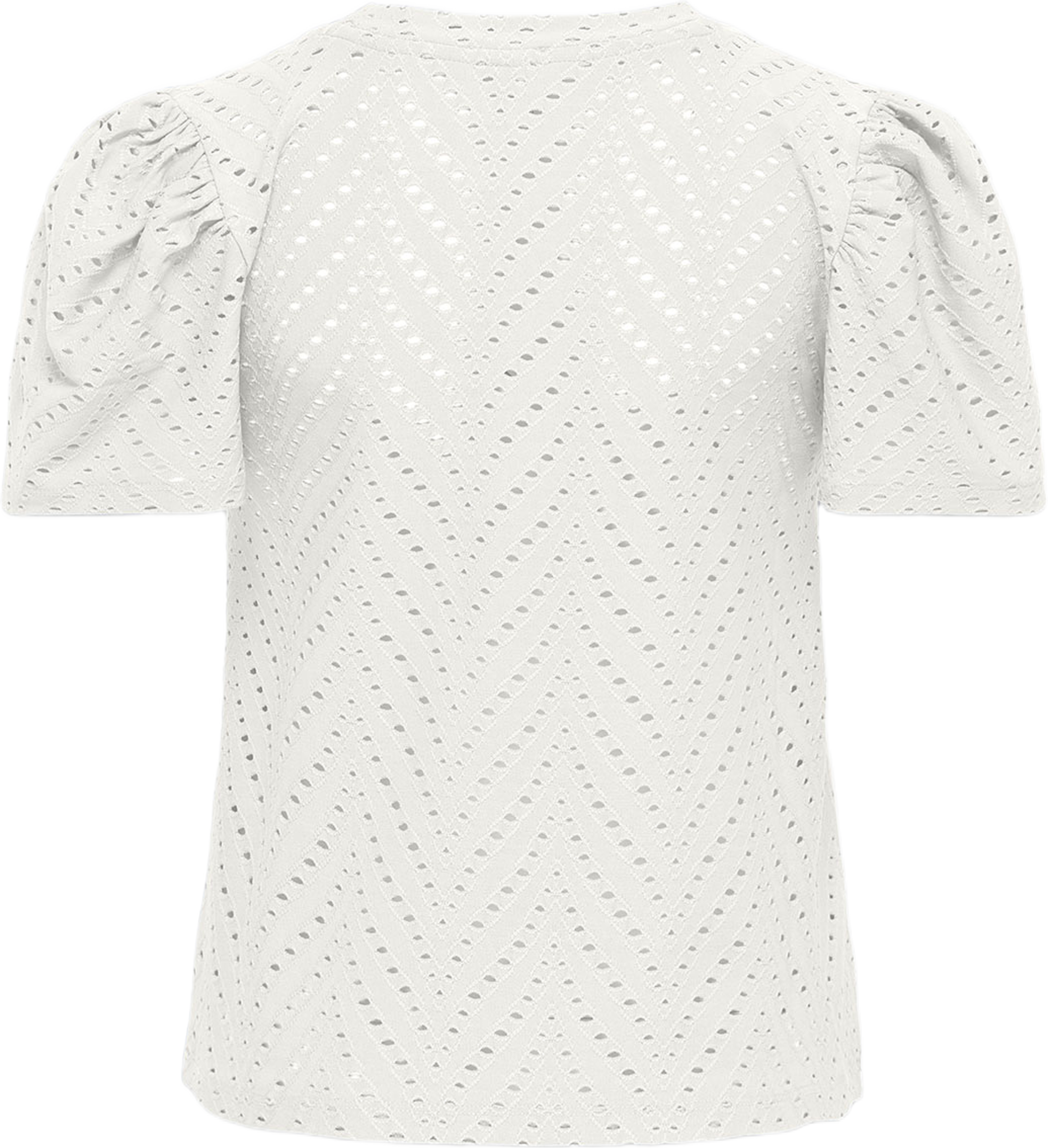 Carla Cathinka Top, från Only, i färgen Cloud Dancer. Klicka för att öppna bilden i stort format