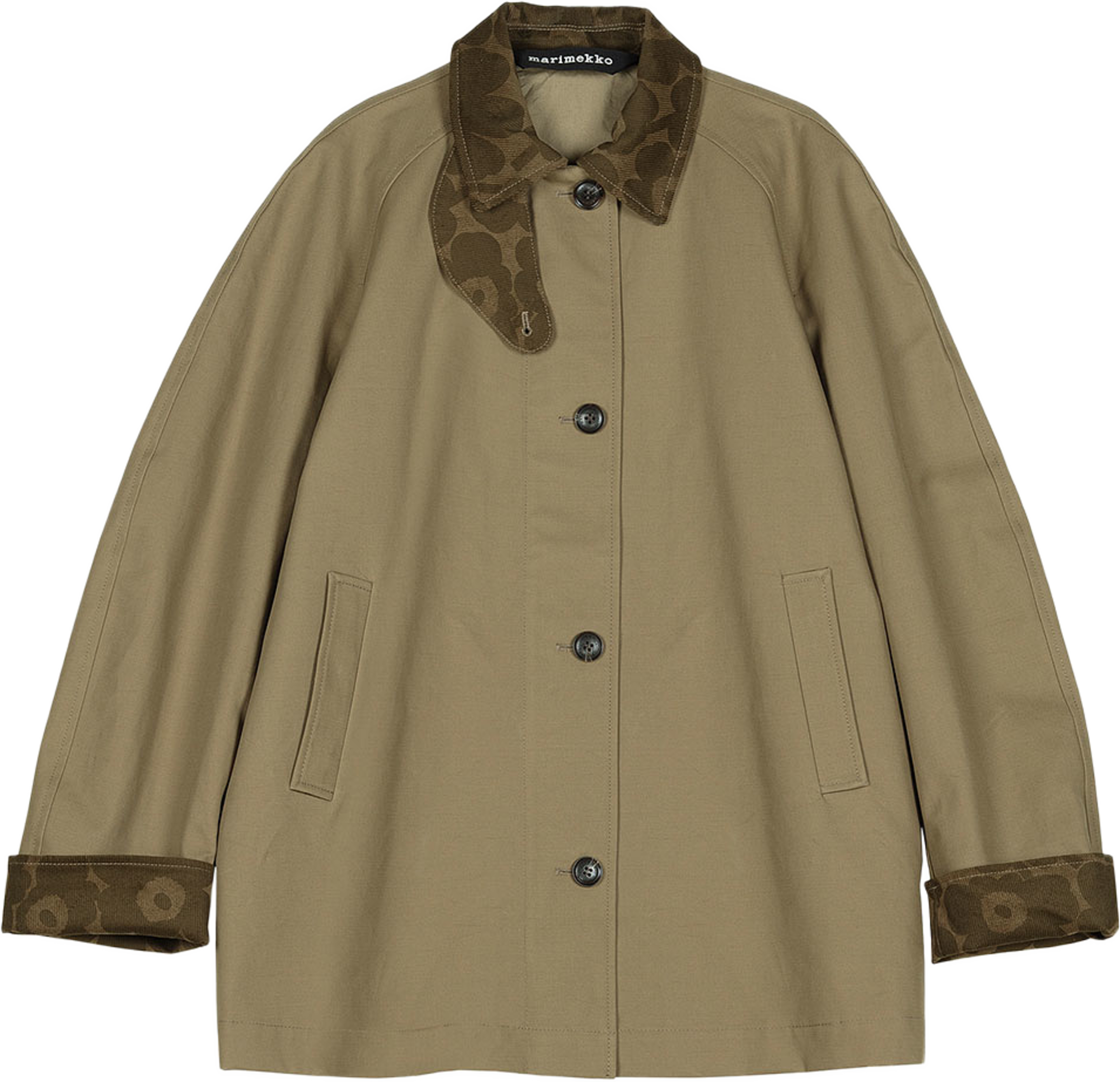 Essee Solid Coat, från Marimekko, i färgen Brown, Brown. Klicka för att öppna bilden i stort format