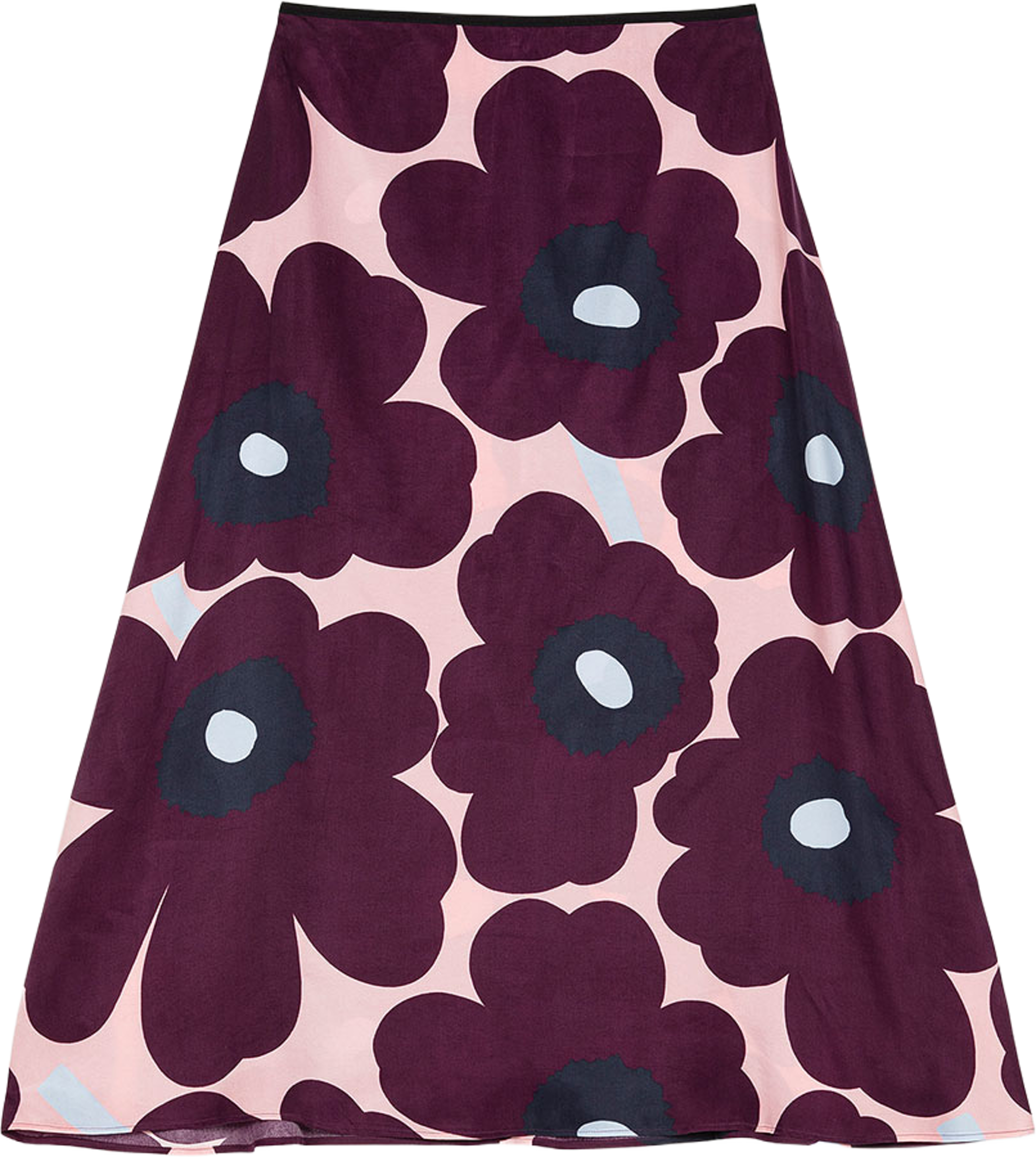 Edetä Unikko Skirt, från Marimekko, i färgen Dk. Purple, Lt. Pink, Lt. Blue. Klicka för att öppna bilden i stort format